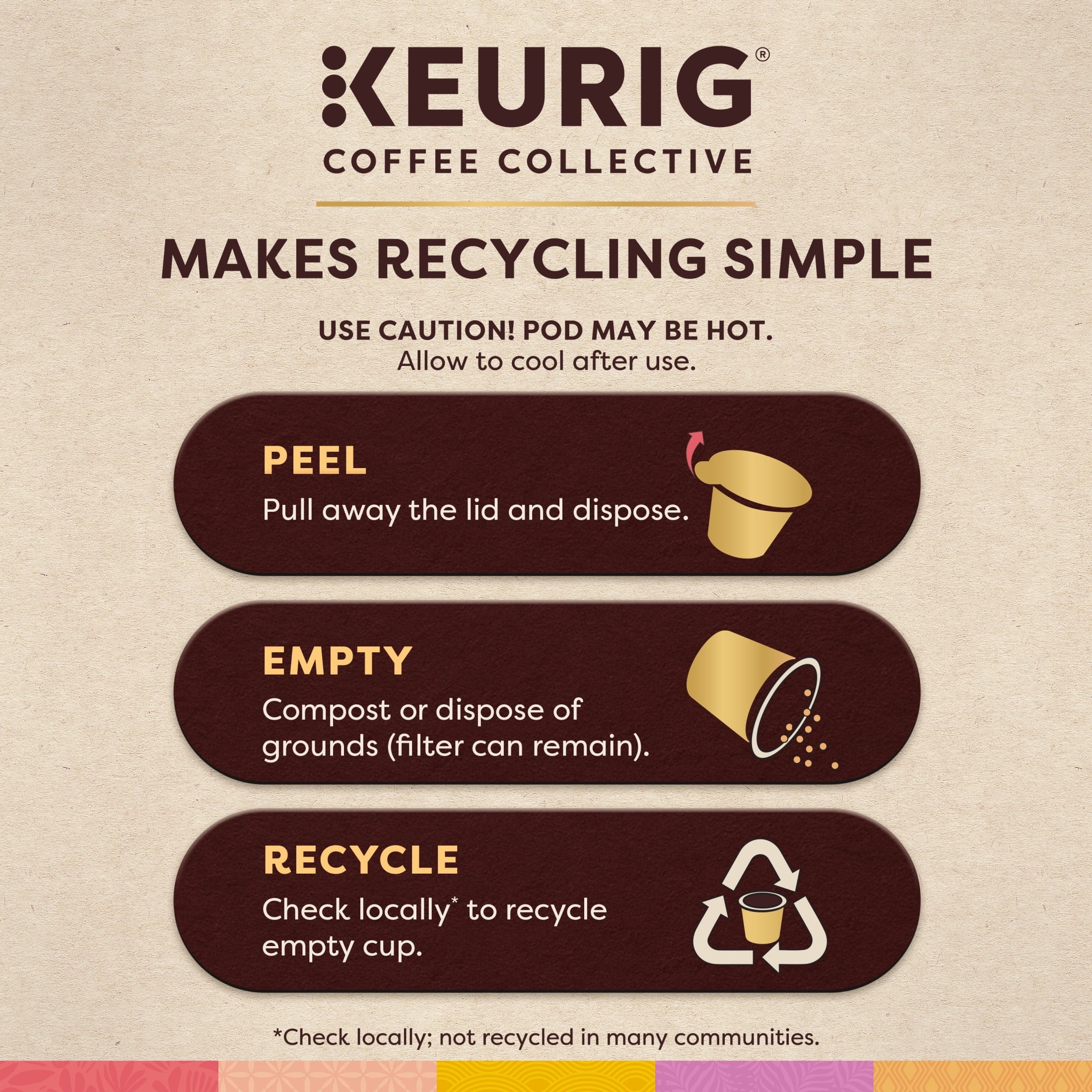 Keurig Coffee Collective - Whole Hearted by Whitney Kakos, Dark Roast K-Cup Coffee Pods, 8 Count