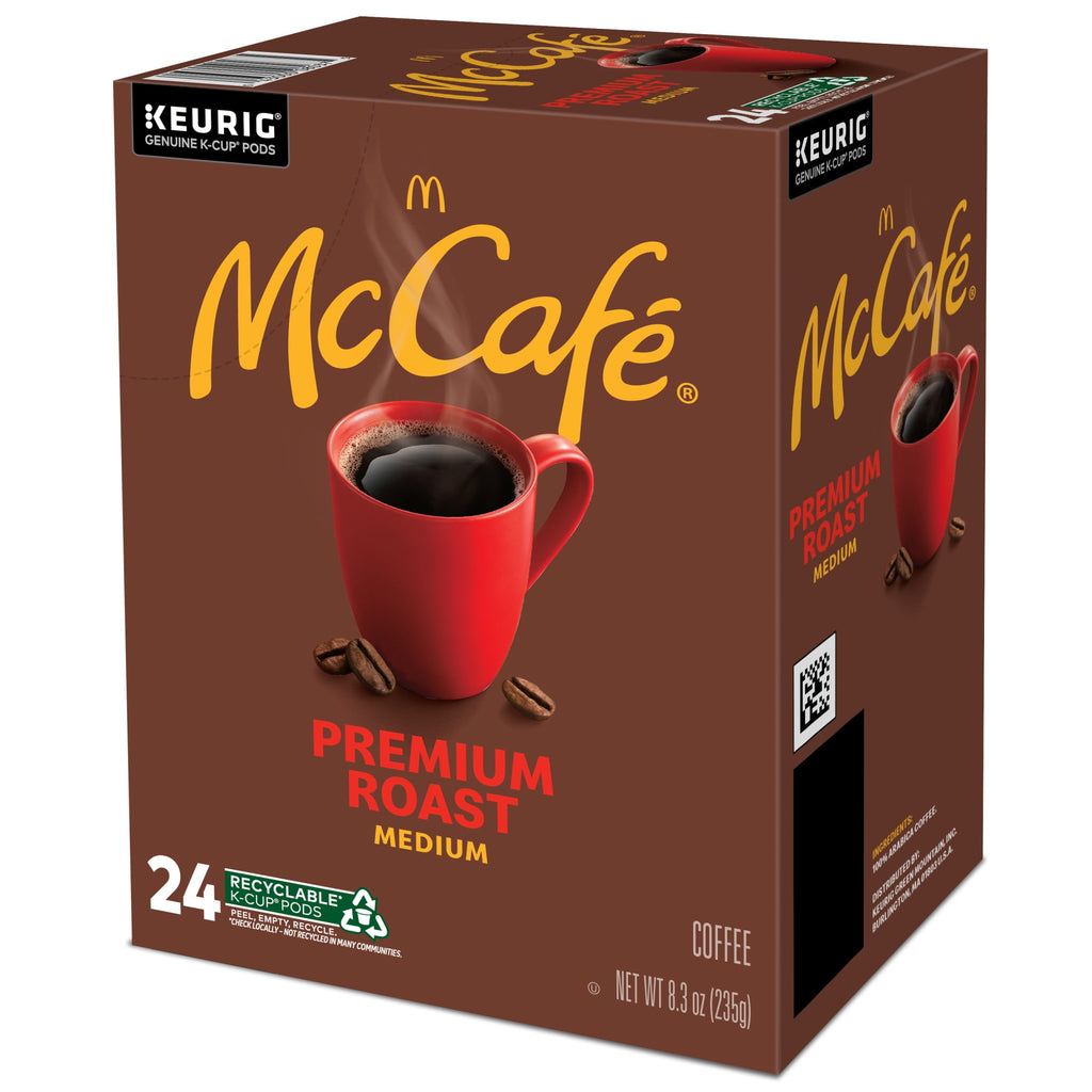 McCafe Premium Roast Coffee K-Cup Coffee Pods - Medium Roast, 24 Count For Keurig Brewers - 4-Pack