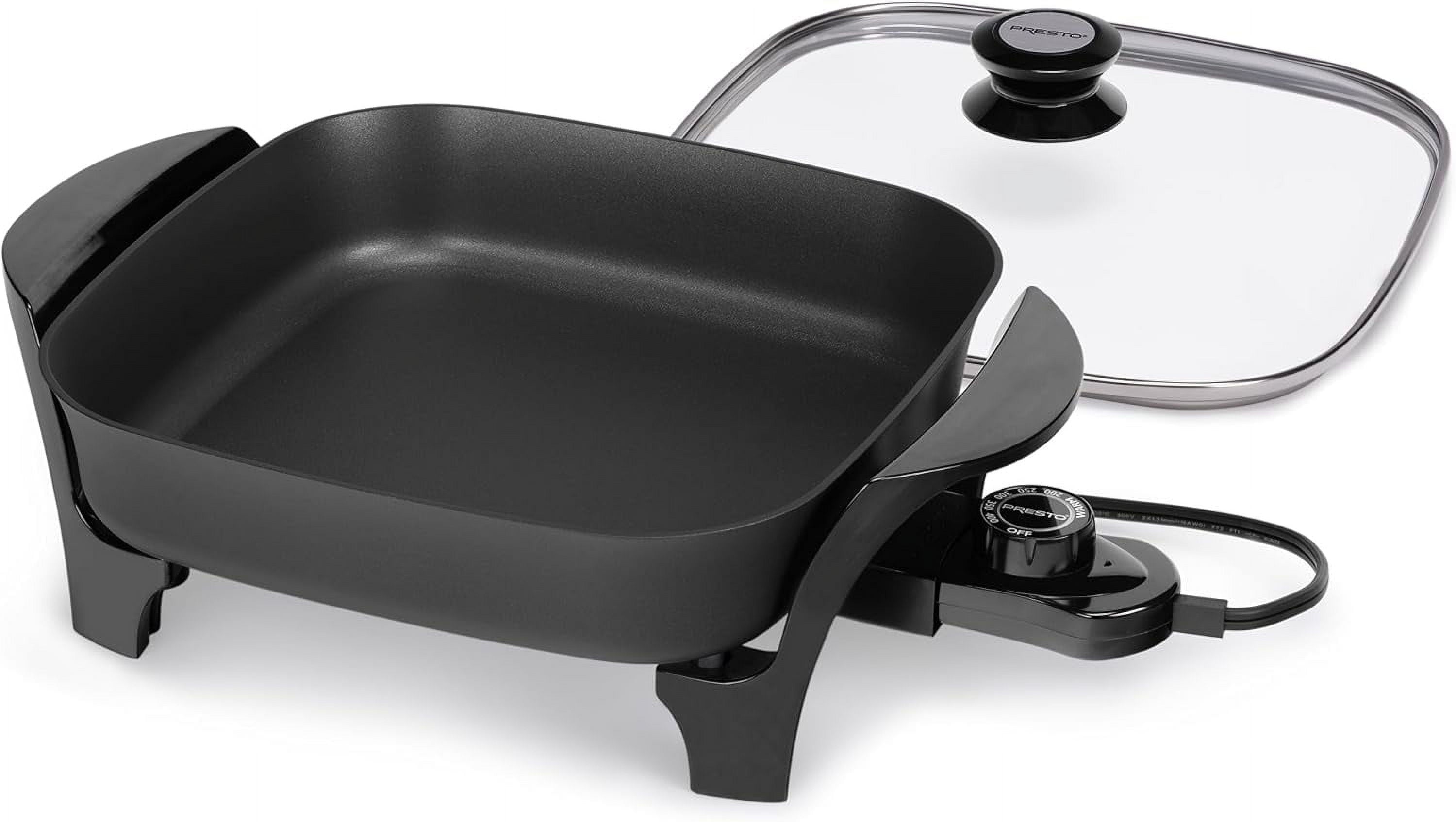 Presto 11 inch Electric Skillet w/glass lid
