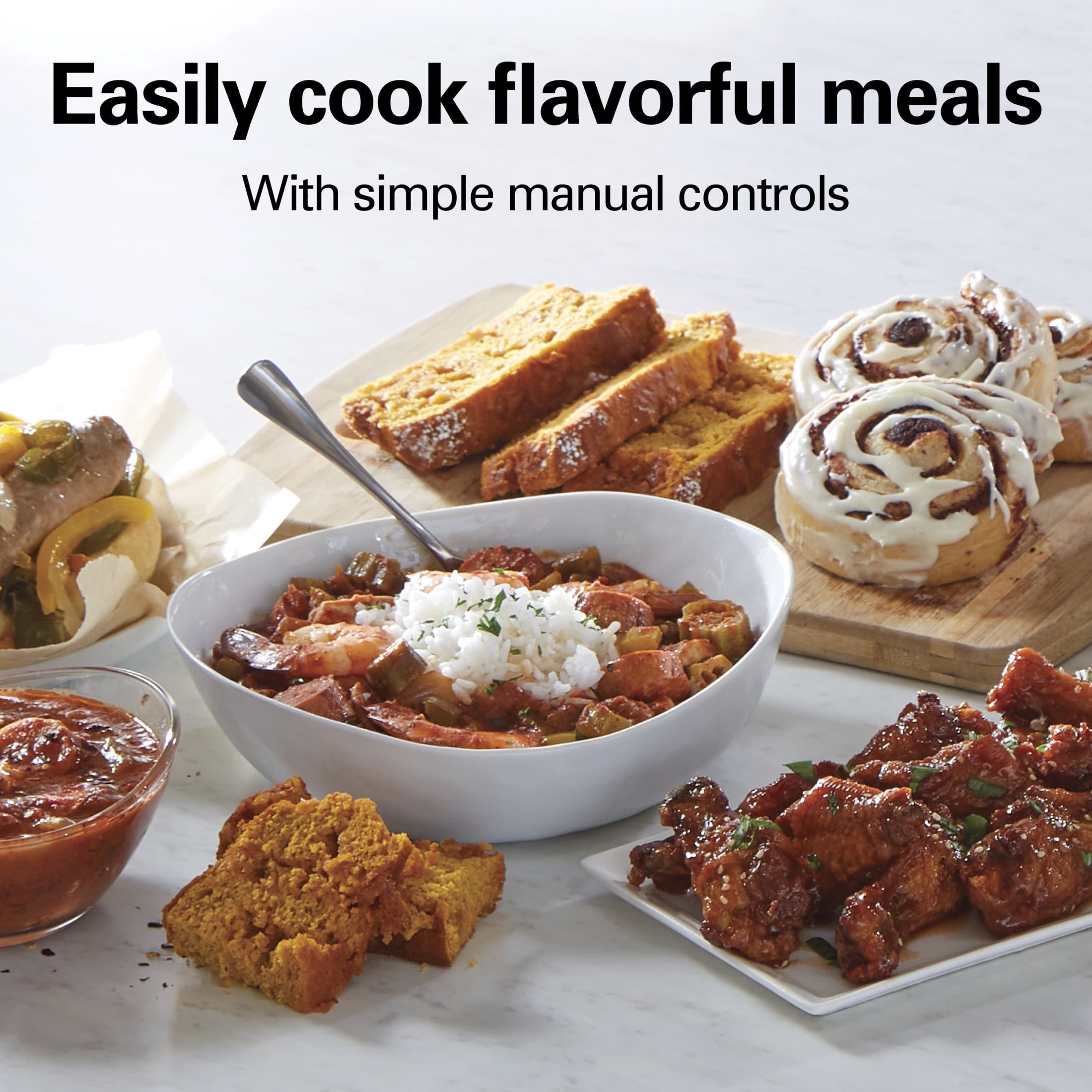 Hamilton Beach 4 Qt Slow Cooker - Stoneware Crock with Removable Pot, White and Silver