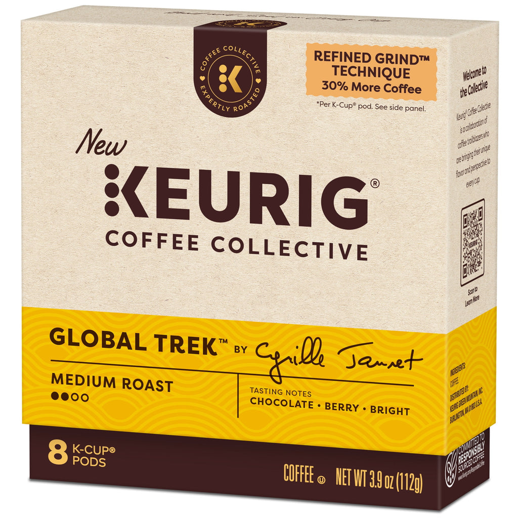 Keurig Coffee Collective - Global Trek by Cyrille Jannet, Medium Roast K-Cup Coffee Pods, 8 Count
