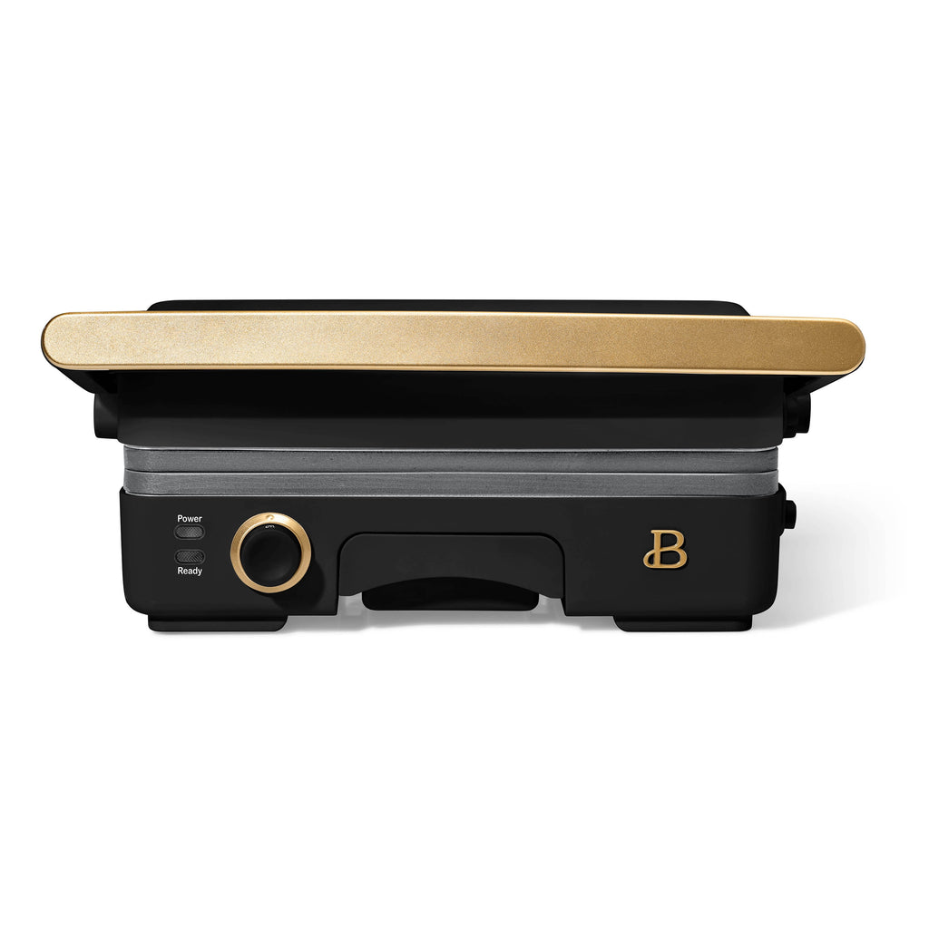 Beautiful 2-in-1 Panini Press & Grill with Detachable Plates - Black Sesame by Drew Barrymore