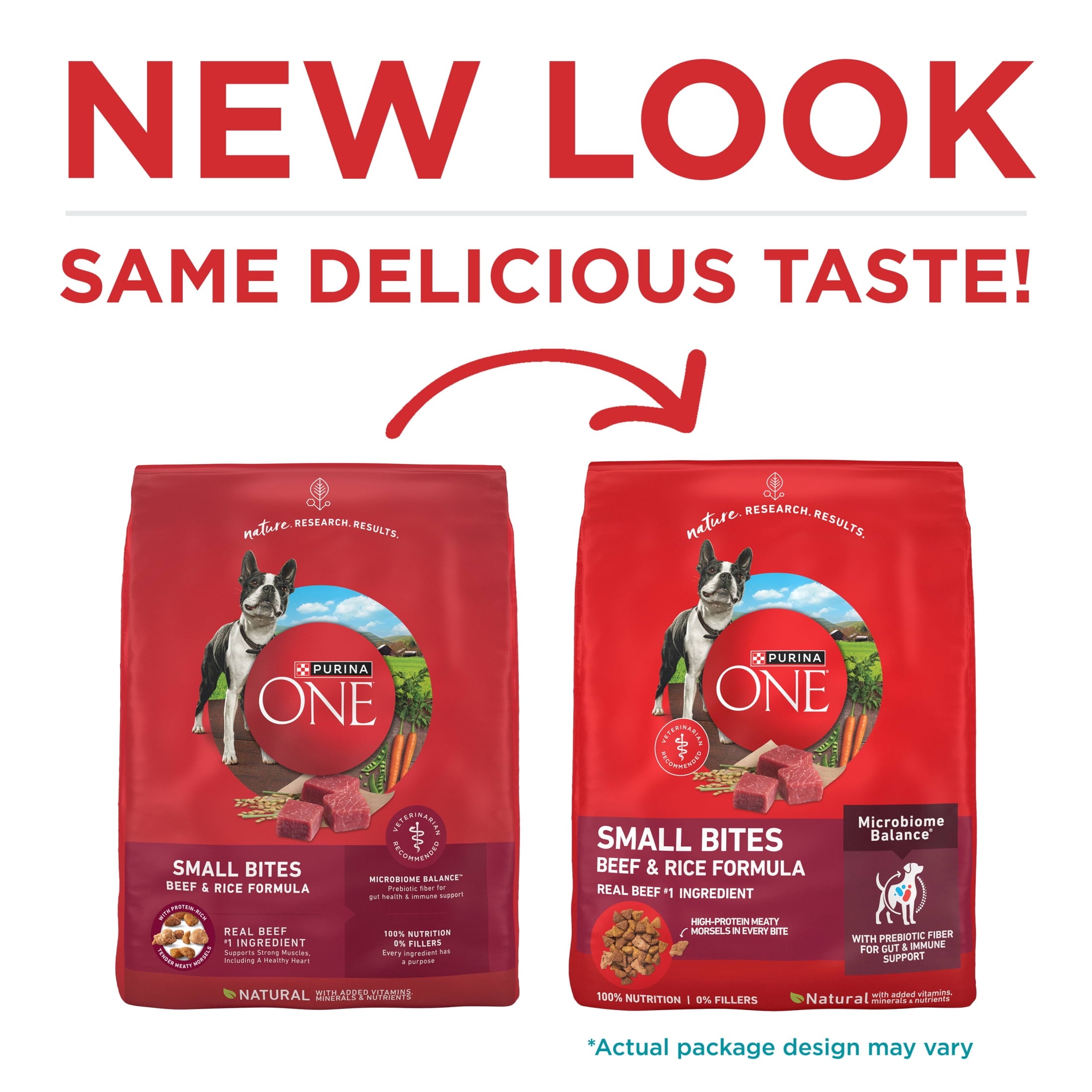 Purina ONE Small Bites Beef & Rice Flavor Dry Dog Food - 4 lb Bag
