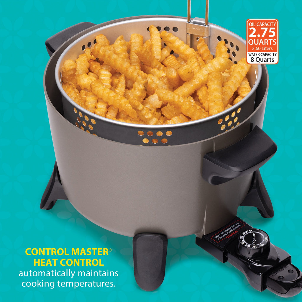 Presto Big Kettle Ceramic Deep Fryer/Multi-Cooker