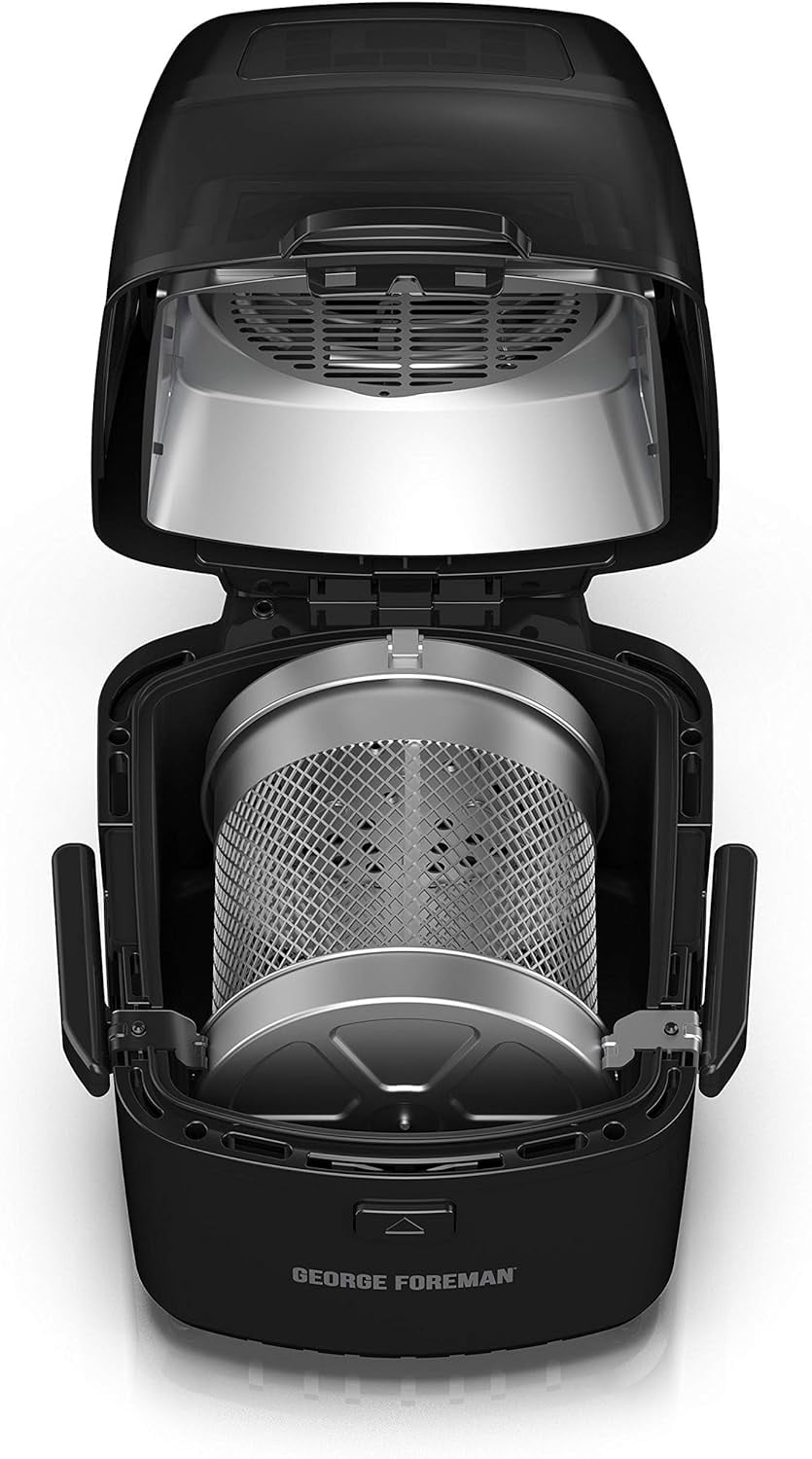George Foreman GHFD6800B Twist N Crisp Air Fryer with Rotisserie - 3L Capacity
