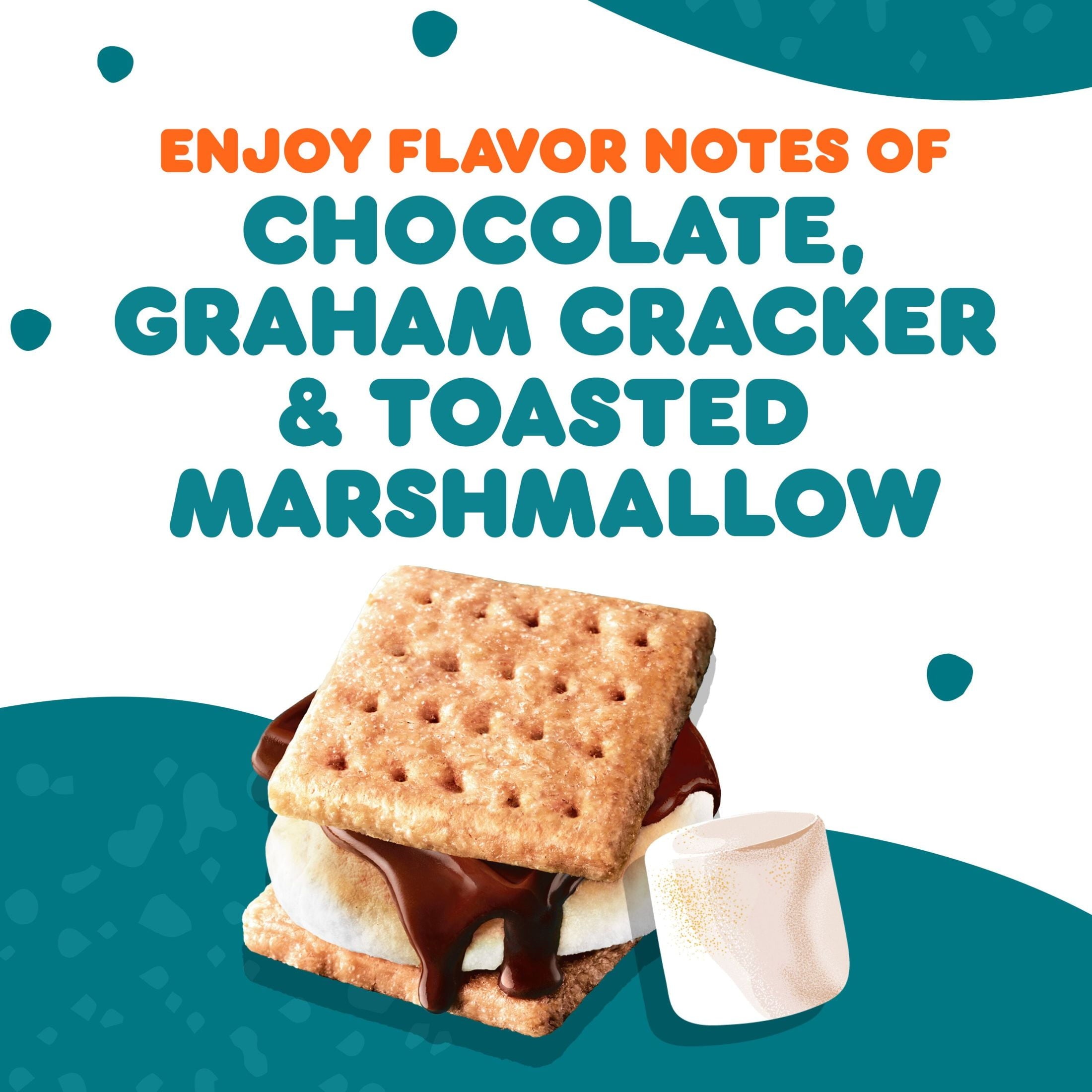 Dunkin’ S’mores Artificially Flavored Coffee - Medium Roast, Keurig K Cup Pods, 10 Count Box