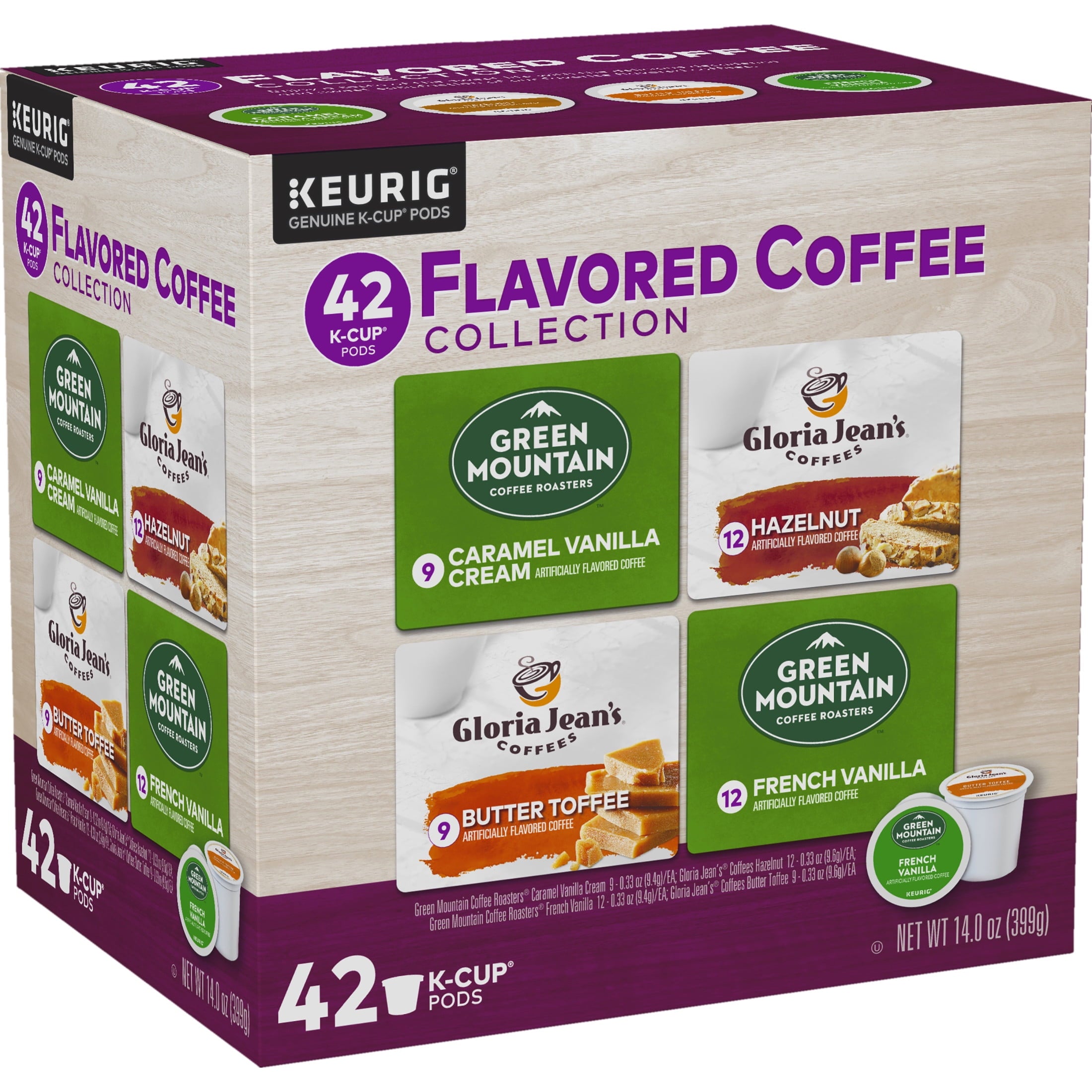 Keurig Flavored Variety Coffee Collection K-Cup Pods - Variety Pack, 42 Count for Keurig Brewers