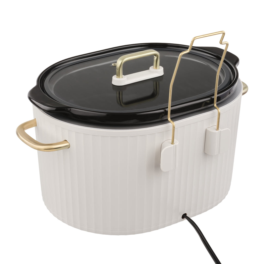 Thyme & Table 6QT Programmable Slow Cooker - Sand White