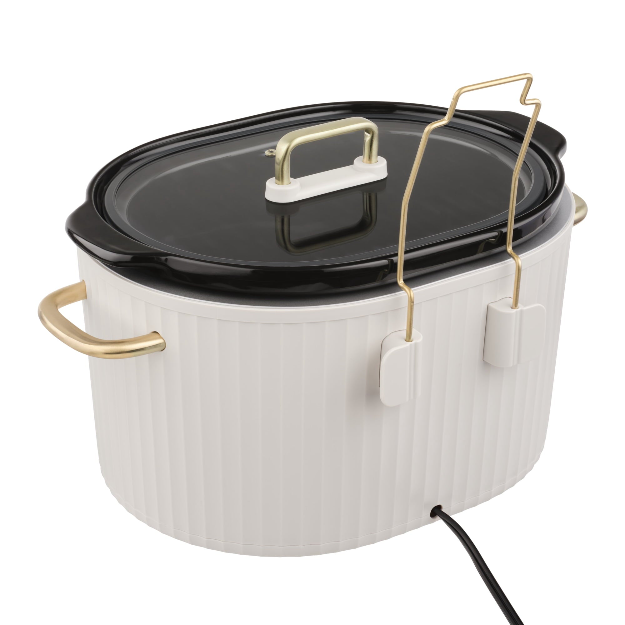 Thyme & Table 6QT Programmable Slow Cooker - Sand White