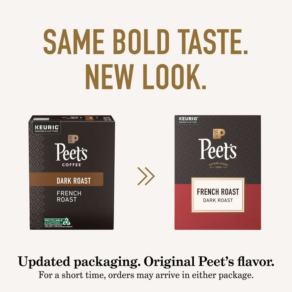 Peet's Coffee French Roast Premium Dark Roast Keurig K-Cup Coffee Pods - 22 Count