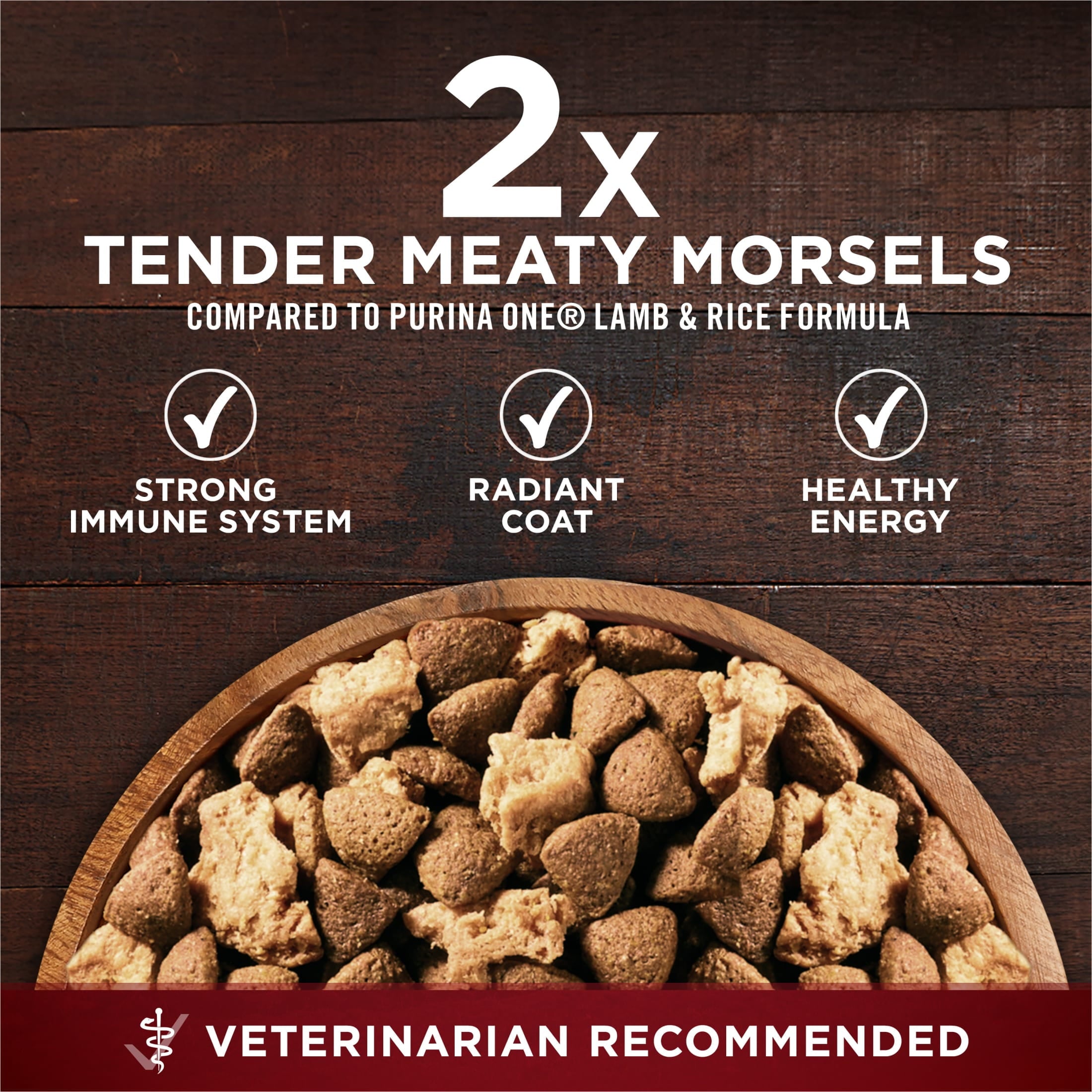 Purina One True Instinct Lean Muscle Support With Real Beef Natural With Added Vitamins - Minerals and Nutrients High Protein Dog Food, 15 lb Bag