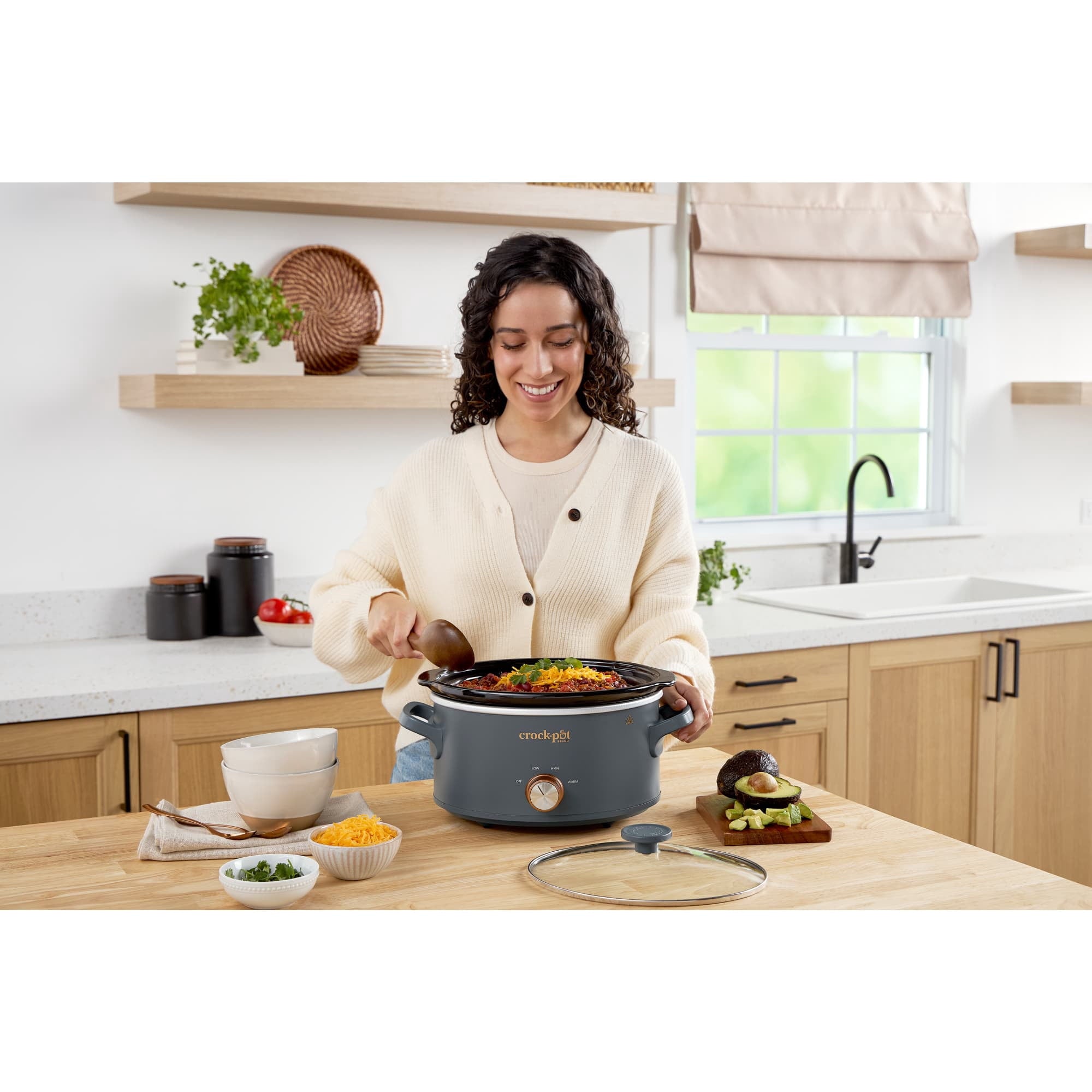 Crock-Pot Manual 4-Quart Slow Cooker - Mussel Gray