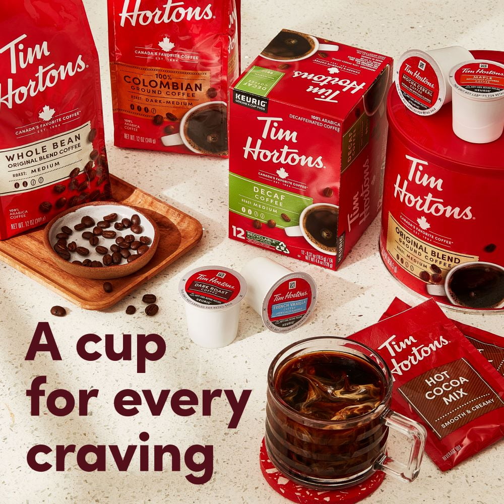 Tim Hortons Original Blend Medium Roast Keurig Coffee Pods - 24 Count