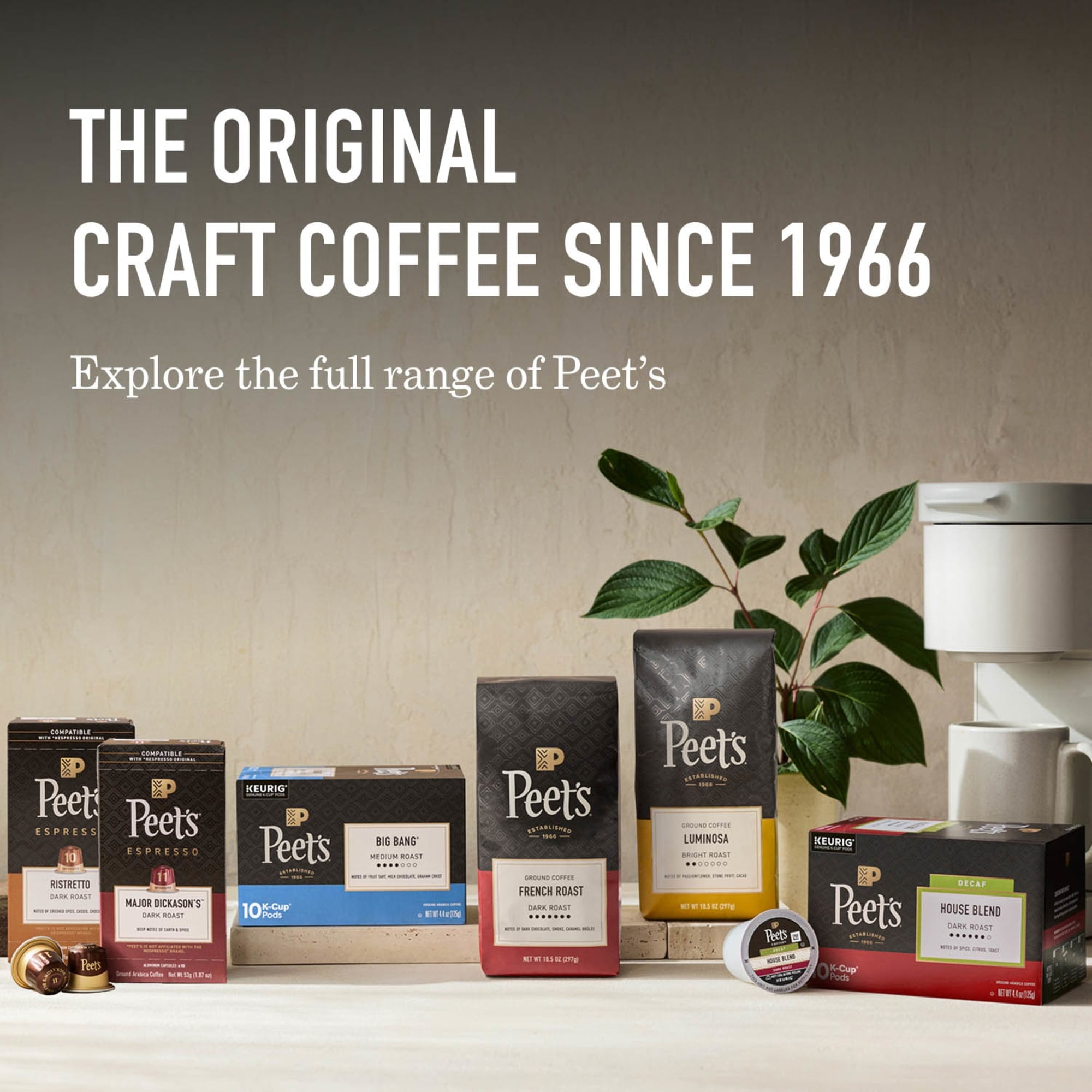 Peet's Coffee French Roast Premium Dark Roast Keurig K-Cup Coffee Pods - 22 Count