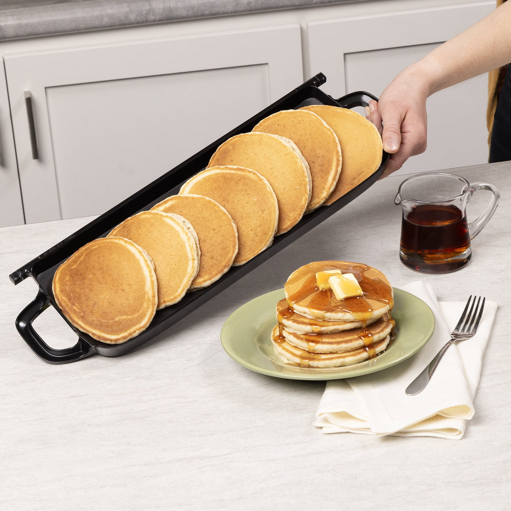 Presto Ceramic Nonstick Electric Griddle/Warmer Plus with Multifunction Tray