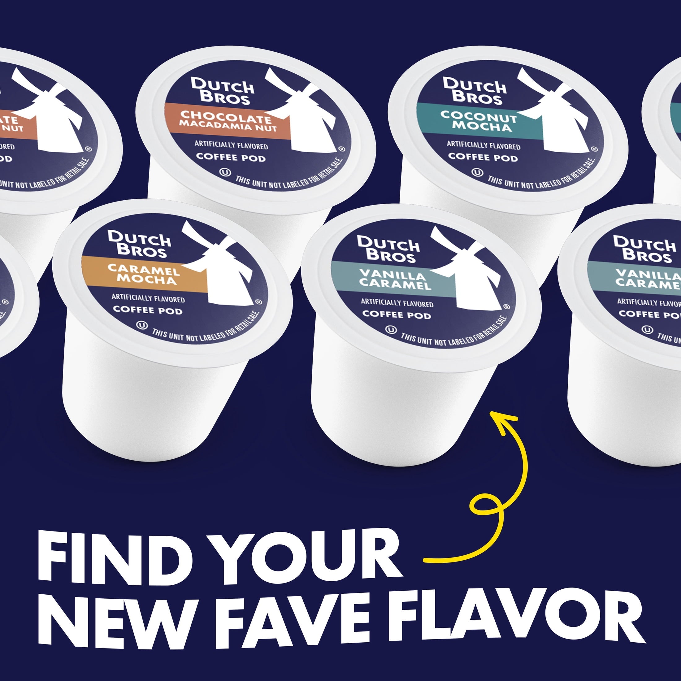 Dutch Bros Caramel Mocha Flavored Coffee Inspired by Caramelizer® - 22 Count, Medium Roast, Single Serve Coffee Pods for Keurig K-Cup Brewers