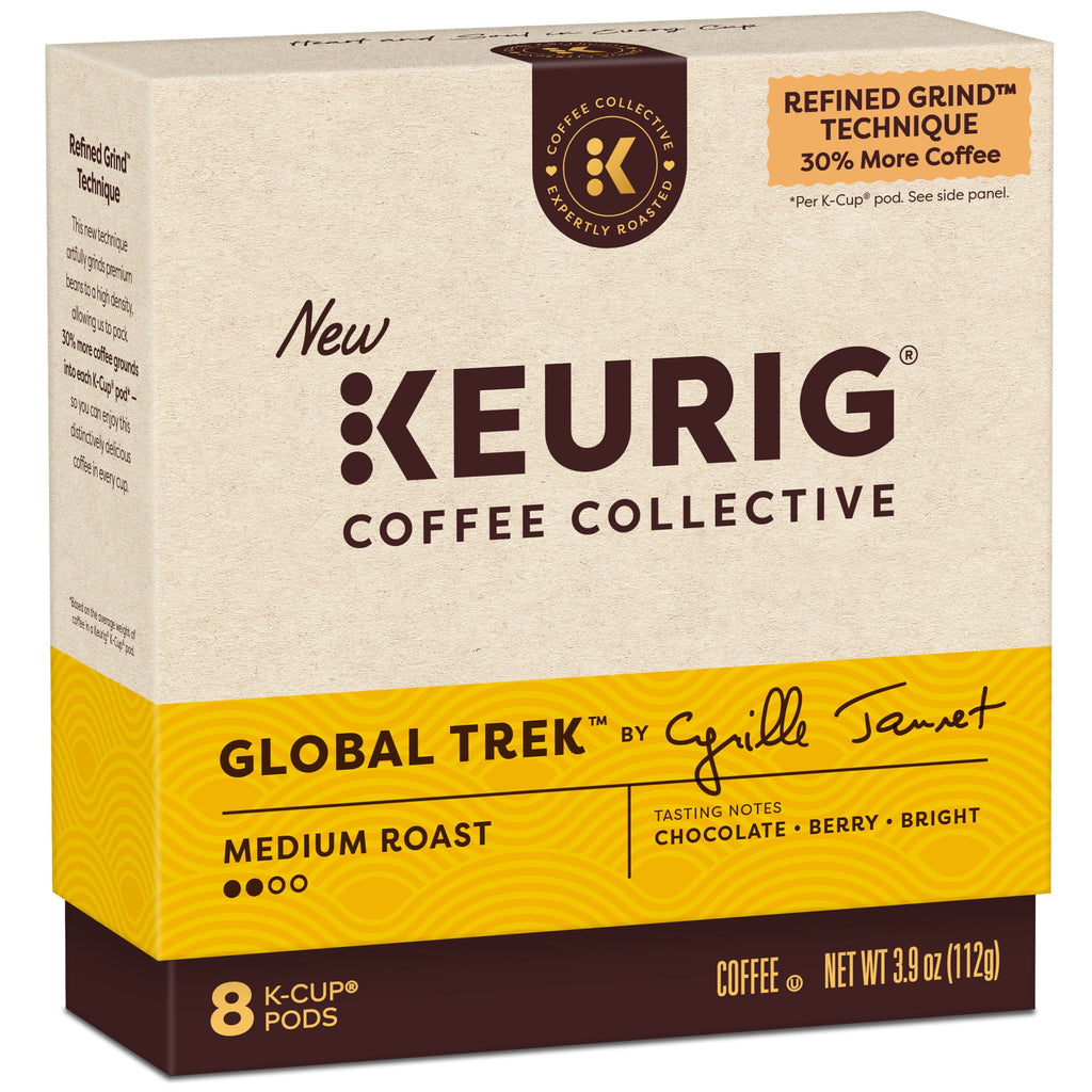 Keurig Coffee Collective - Global Trek by Cyrille Jannet, Medium Roast K-Cup Coffee Pods, 8 Count