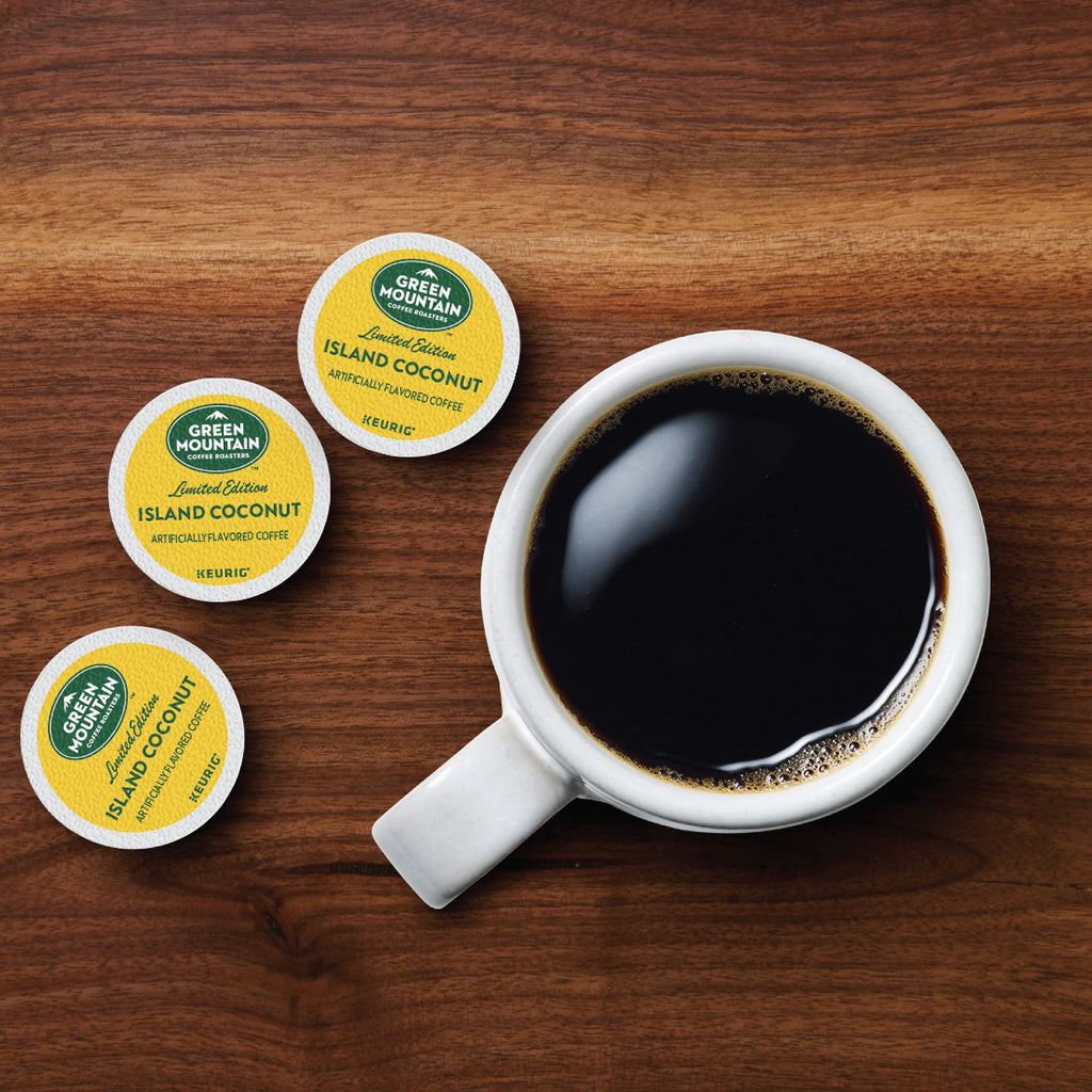 Green Mountain Coffee Island Coconut - K-Cup Pods, Light Roast, 24 Count For Keurig Brewers