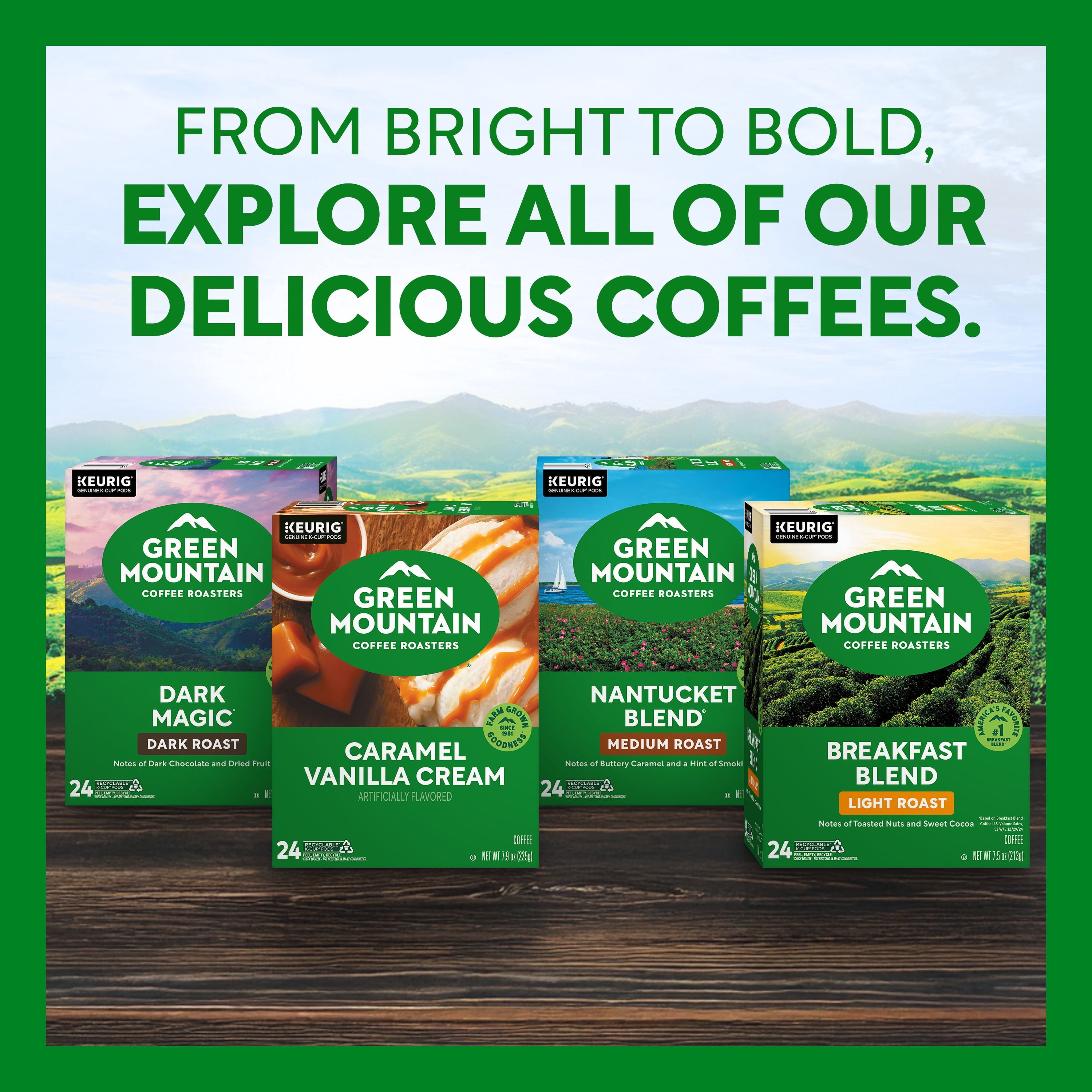 Green Mountain Coffee Southern Pecan - Flavored Keurig K-Cup Coffee Pods, Light Roast, 24 Count