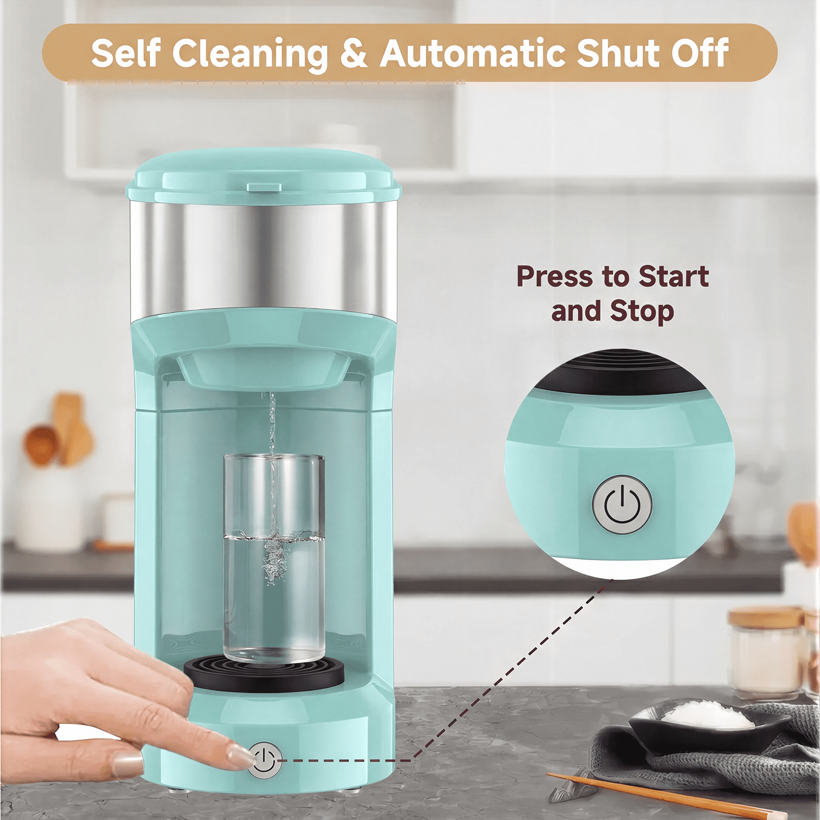 Single Serve Coffee Maker for K Pod - 2-in-1 Coffee Maker Single Serve & Ground Coffee Brewer, Quick Brew 6 to 14oz Brew size Carefree Auto Shut Off Small Coffee Machine for Apartment