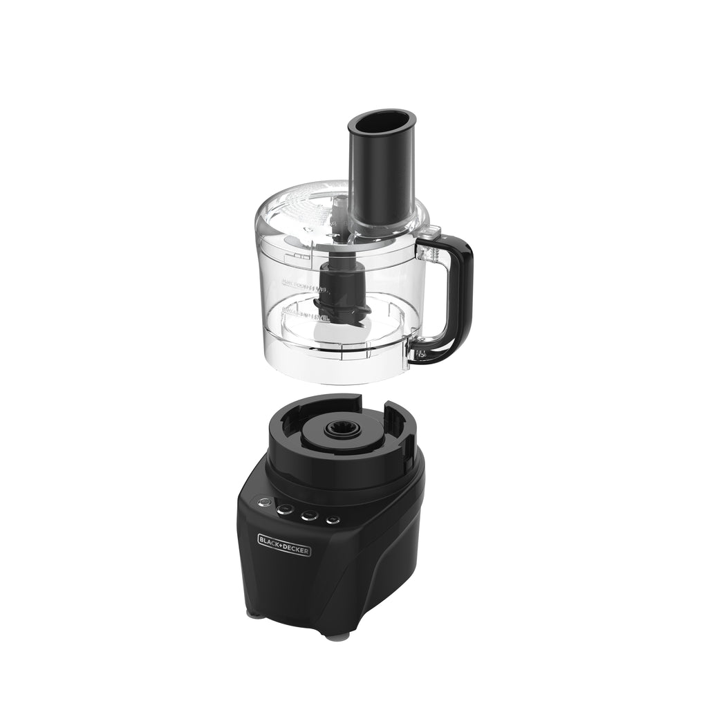 BLACK+DECKER Easy Assembly 8-Cup Food Processor - 450W, 2-Speed + Pulse, Black