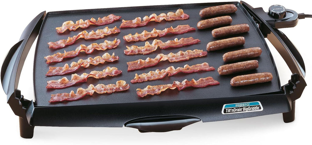 Presto Tilt 'n Drain Big Griddle Cool-Touch Electric Griddle