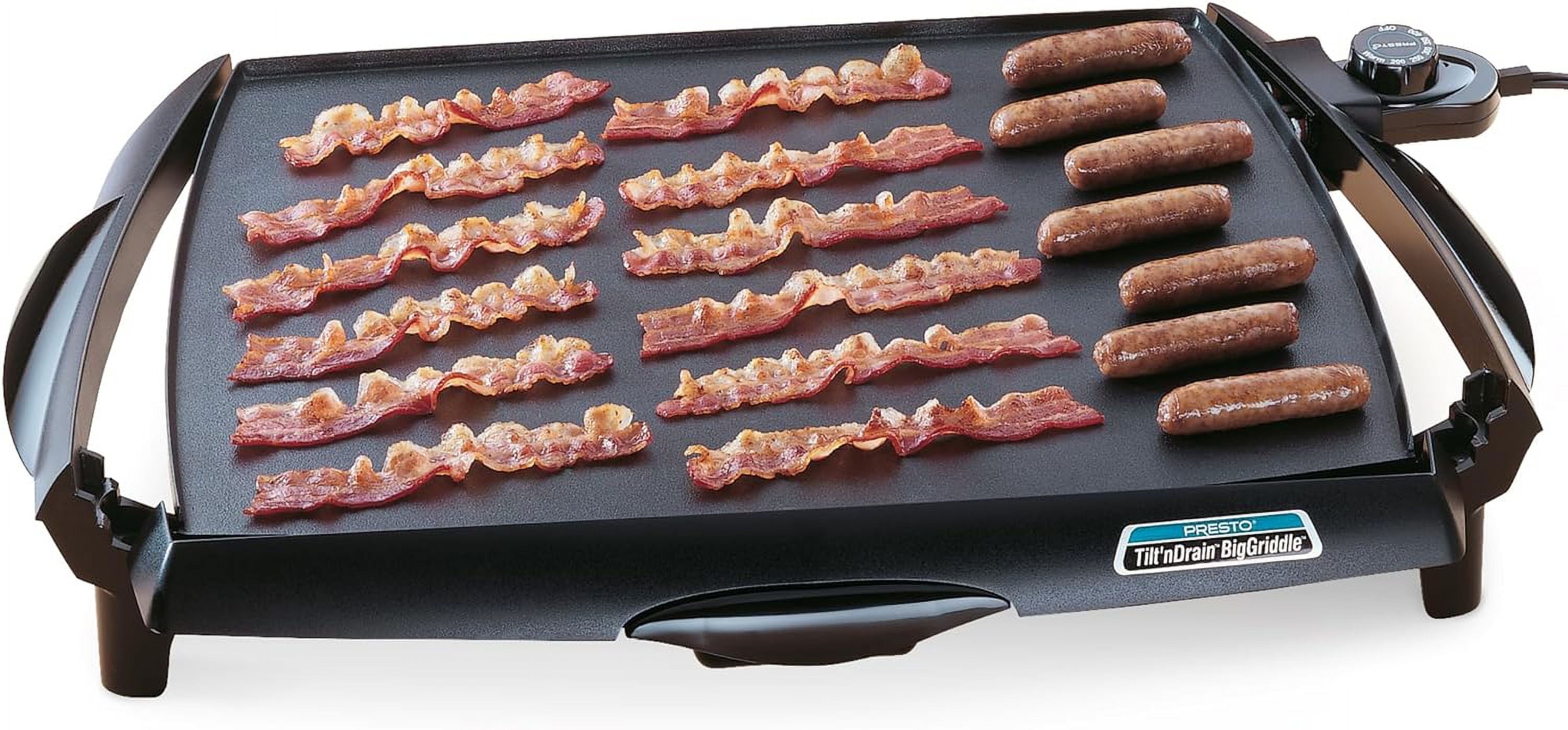 Presto Tilt 'n Drain Big Griddle Cool-Touch Electric Griddle