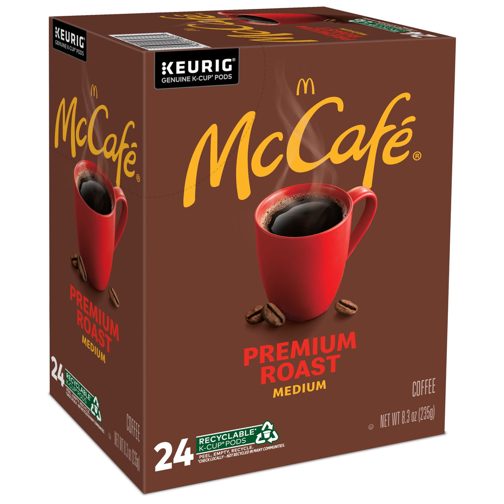 McCafe Premium Roast Coffee K-Cup Coffee Pods - Medium Roast, 24 Count For Keurig Brewers - 4-Pack