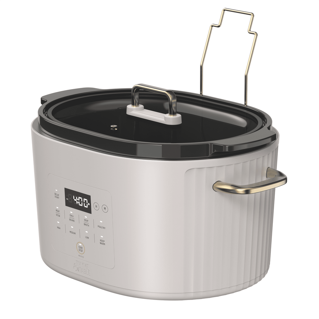 Thyme & Table 6QT Programmable Slow Cooker - Sand White