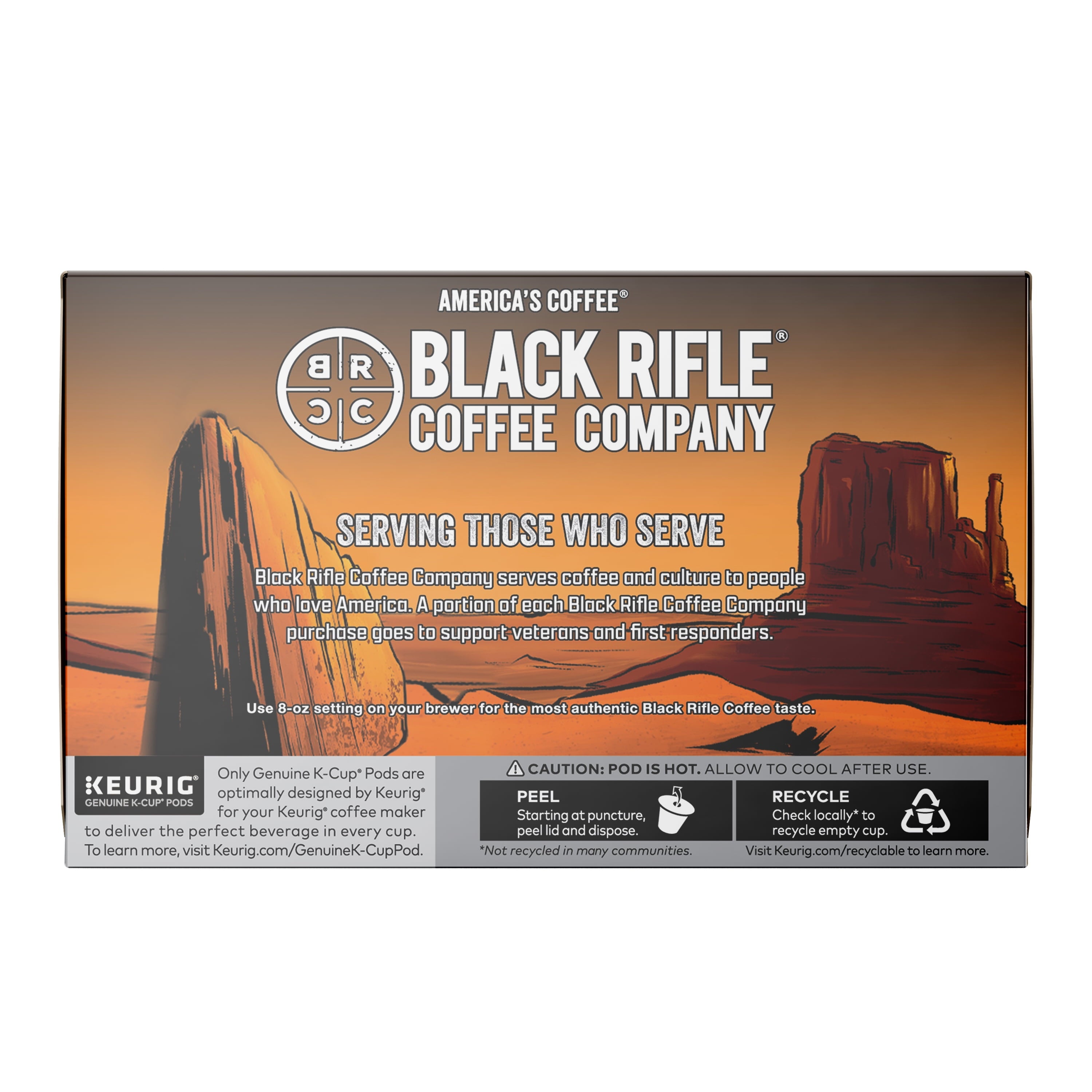 Black Rifle Coffee Company Salty Caramel Latte Keurig K-Cup Pods - Medium Roast, 12 Count