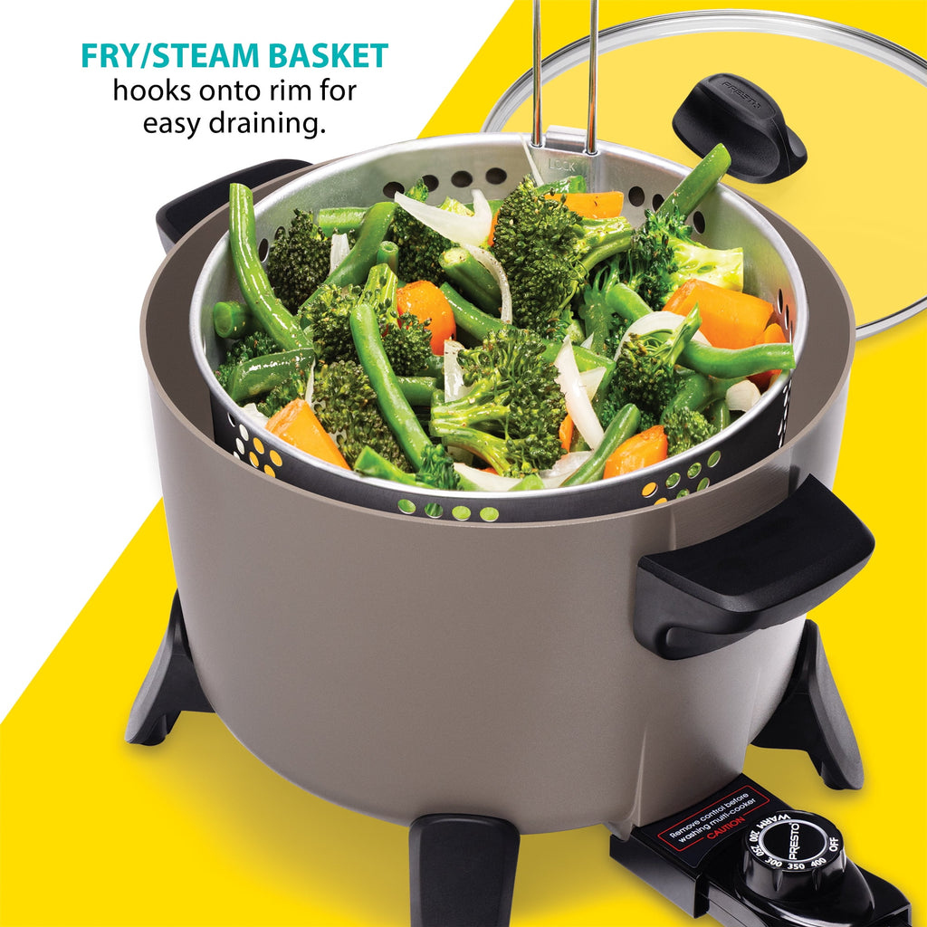 Presto Big Kettle Ceramic Deep Fryer/Multi-Cooker