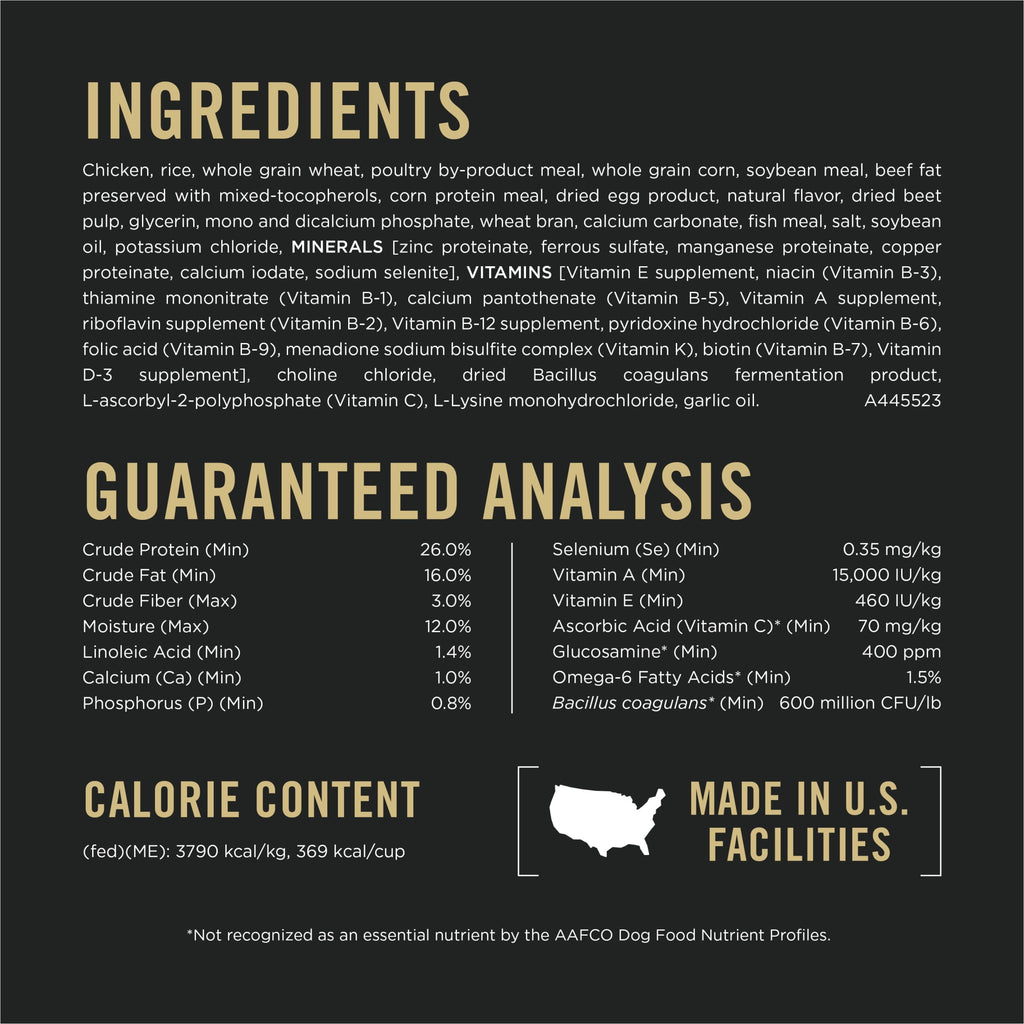 Purina Pro Plan Complete Essentials Shredded Blend Chicken and Rice Dry Dog Food Formula with Probiotics for Dogs - 5 lb.