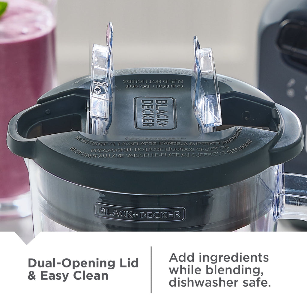BLACK+DECKER Ice Crush Blender - 56 oz Plastic Jar, 700W, 6-Tip Blade, 8 Speeds + Pulse
