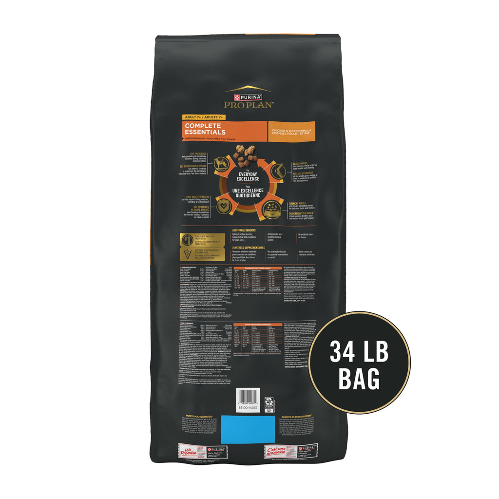 Purina Pro Plan Completed Essentials for Adult Dogs Chicken Rice - 34 lb Bag