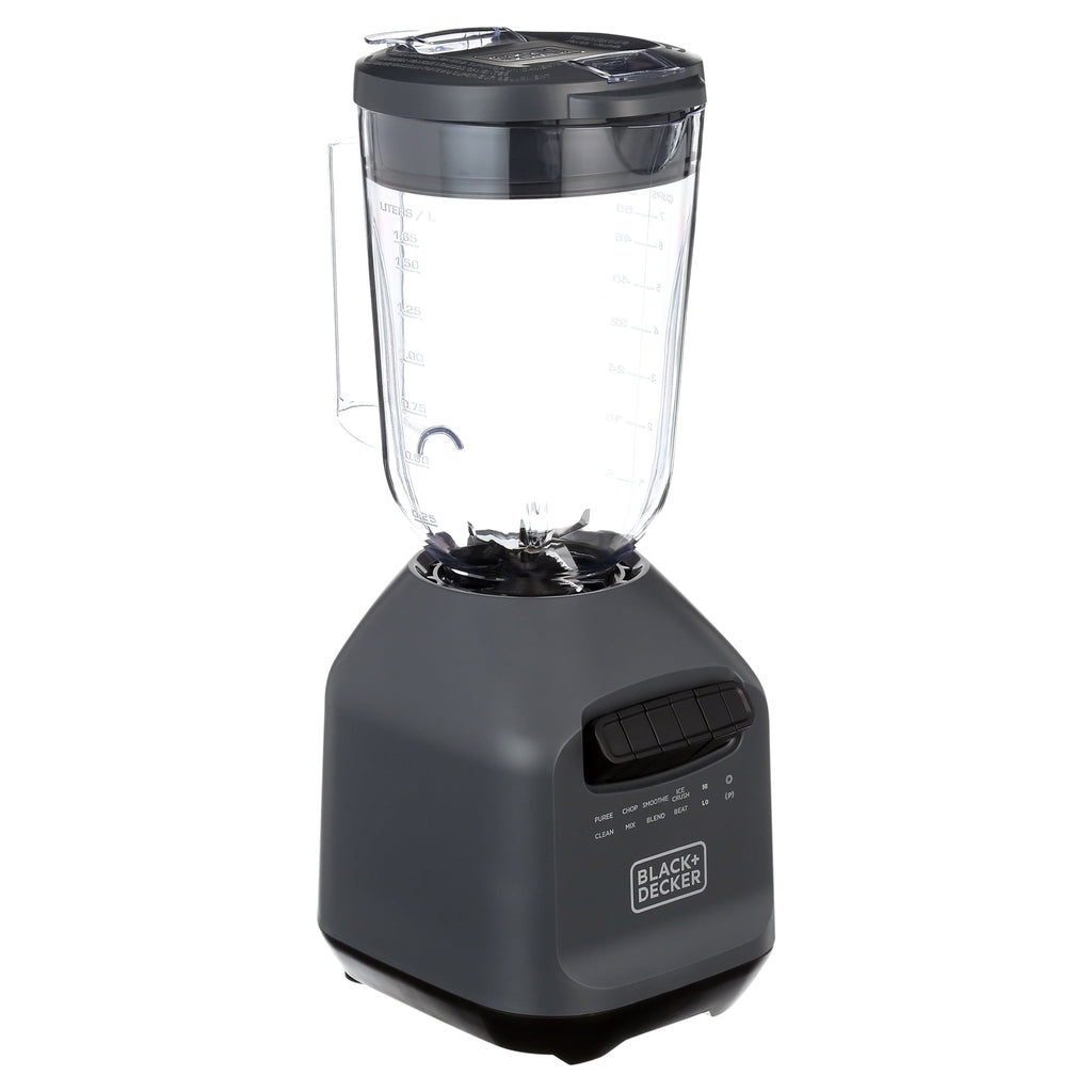 BLACK+DECKER Ice Crush Blender - 56 oz Plastic Jar, 700W, 6-Tip Blade, 8 Speeds + Pulse