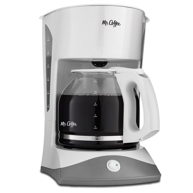 Mr. Coffee SK12RB Sk12Rb Simple Brew 12 Cups White Coffee Maker
