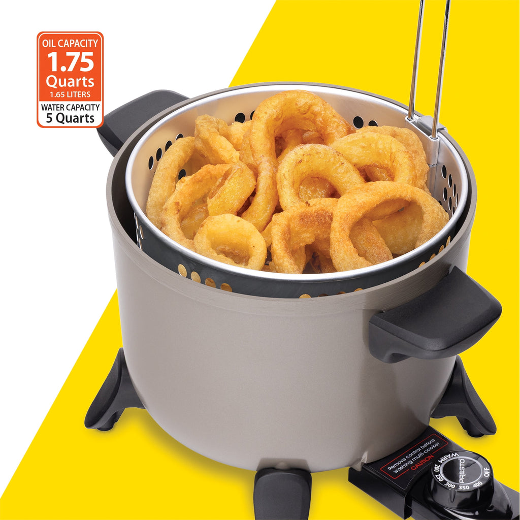 Presto Kitchen Kettle Ceramic Deep Fryer/Multi-Cooker