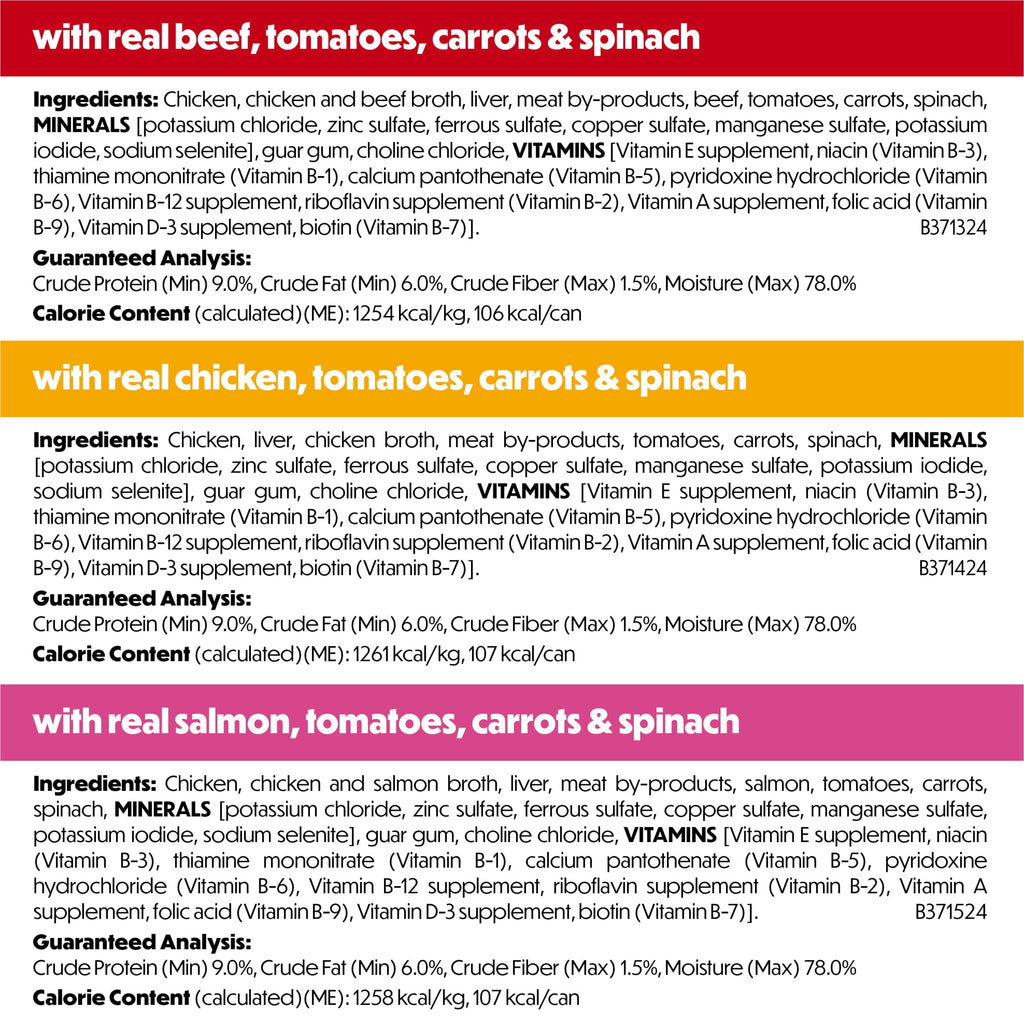 Purina Beneful Incredibites Beef - Chicken, & Salmon Flavored Small Breed Wet Dog Food Variety Pack, 3 oz.