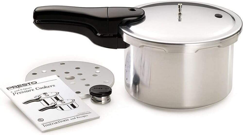 Presto 4-Quart Aluminum Pressure Cooker