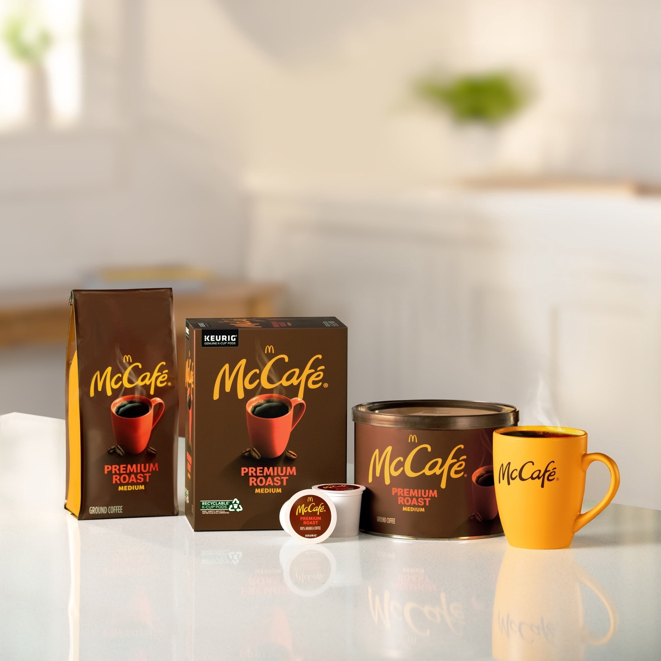 McCafe Premium Roast Coffee K-Cup Coffee Pods - Medium Roast, 24 Count For Keurig Brewers - 4-Pack