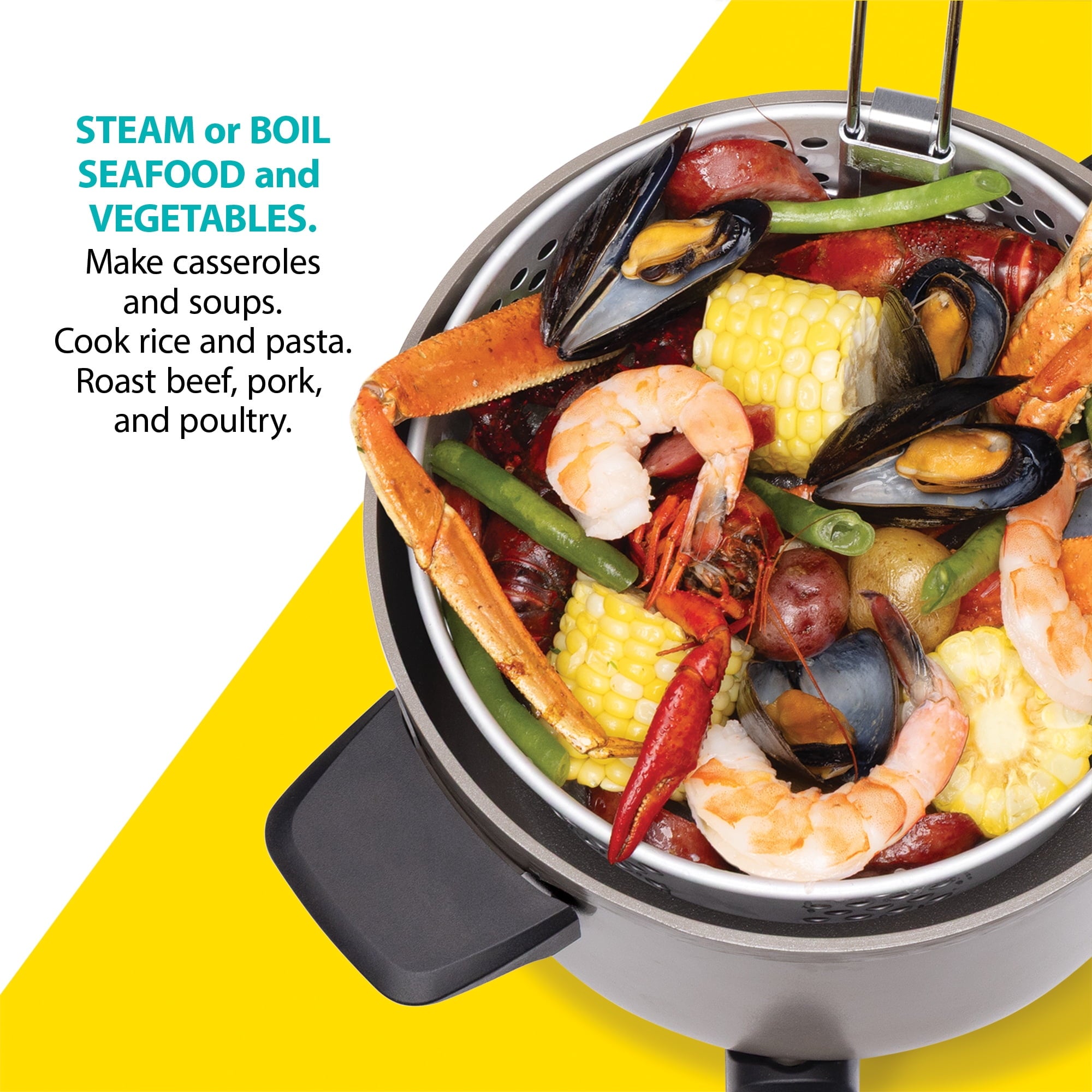 Presto Kitchen Kettle Ceramic Deep Fryer/Multi-Cooker
