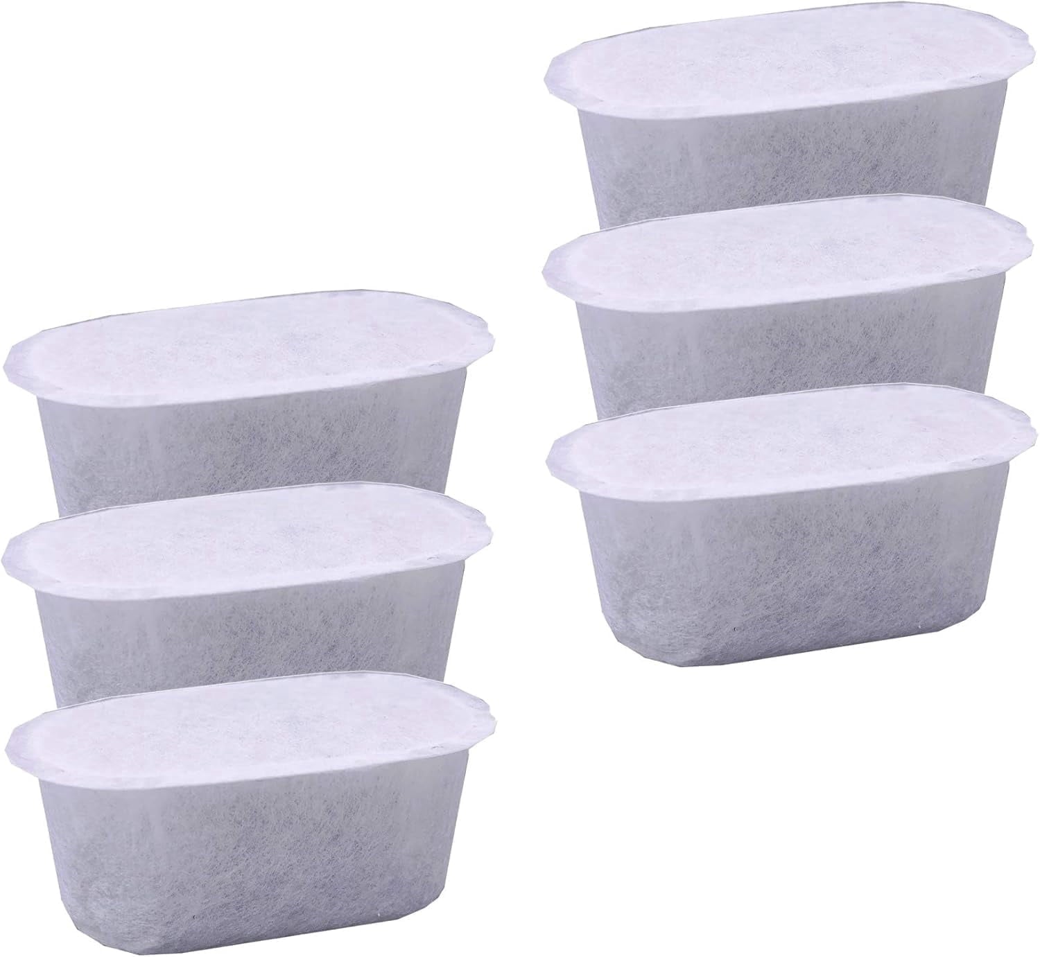 6 Pack Advanced Replacement Water Filter Cartridges for Mr. Coffee Easy Measure and Dishwashable 12-Cup Coffee Makers - 2-step Advanced Filtration System with Activated Carbon and ion Exchange Resin