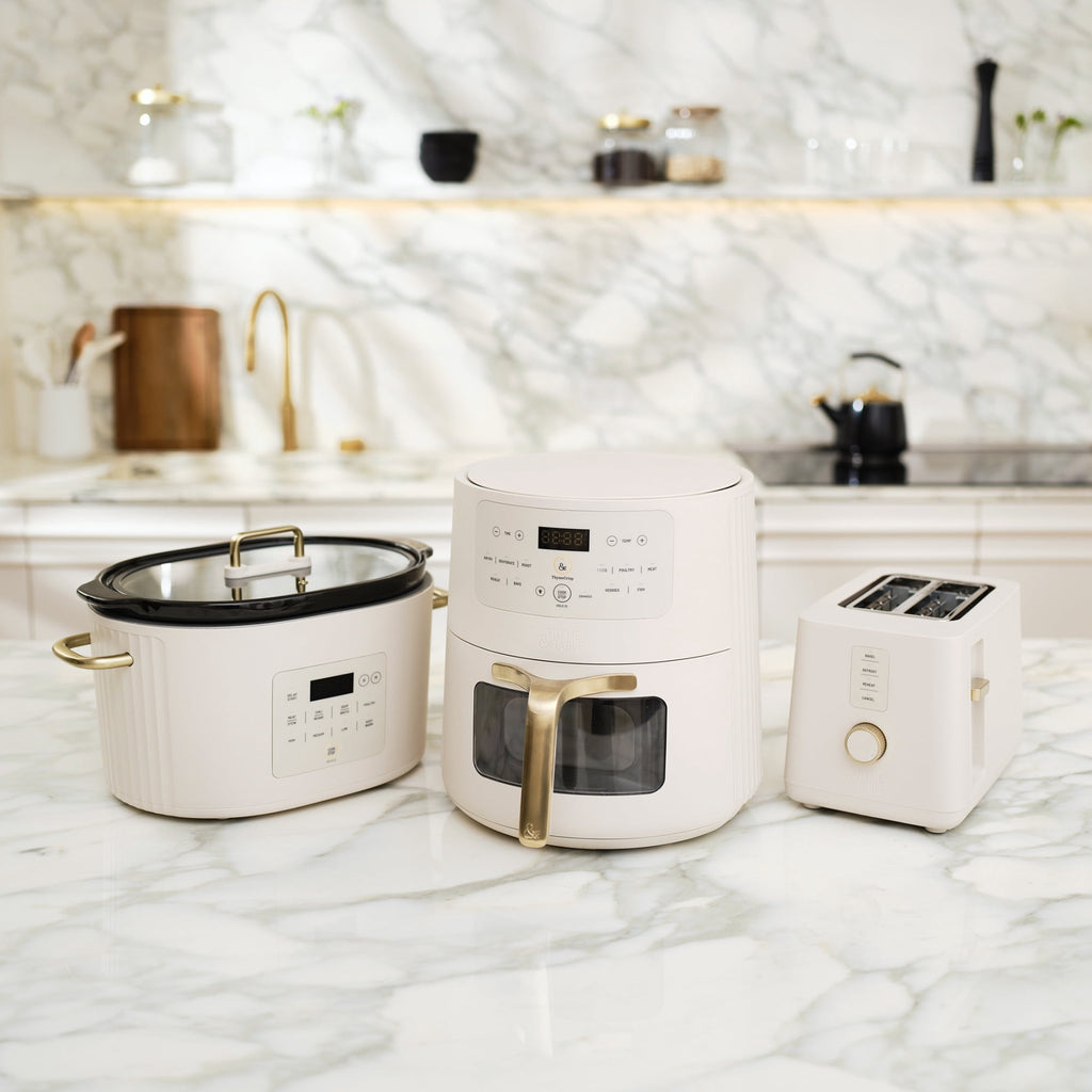 Thyme & Table 6QT Programmable Slow Cooker - Sand White