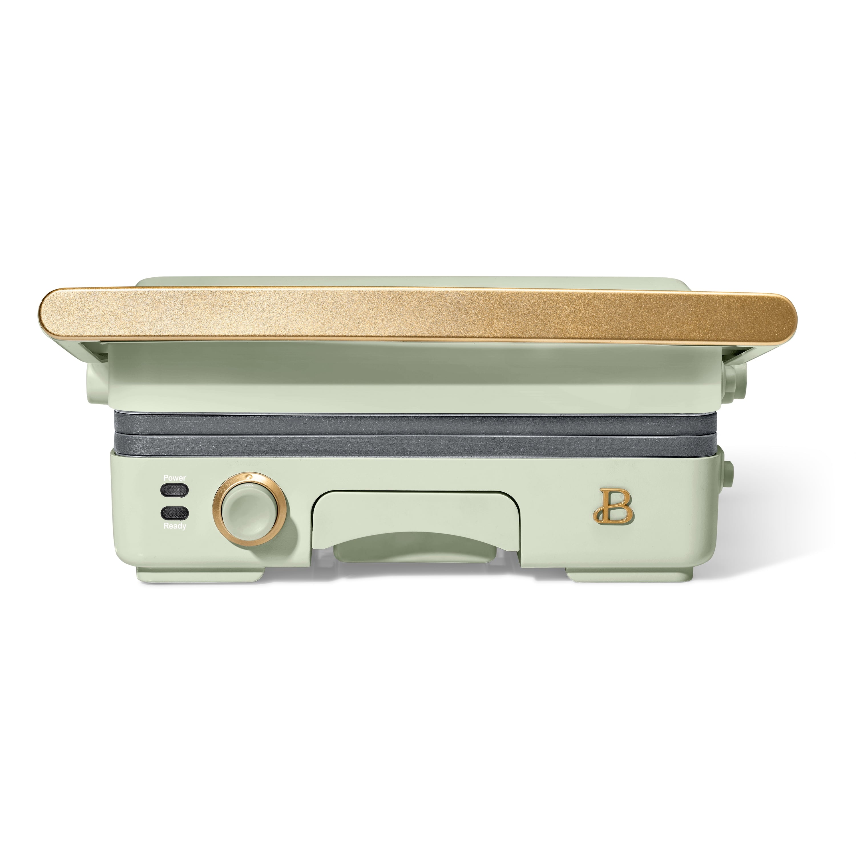 Beautiful 2-in-1 Panini Press & Grill with Detachable Plates - Sage Green by Drew Barrymore