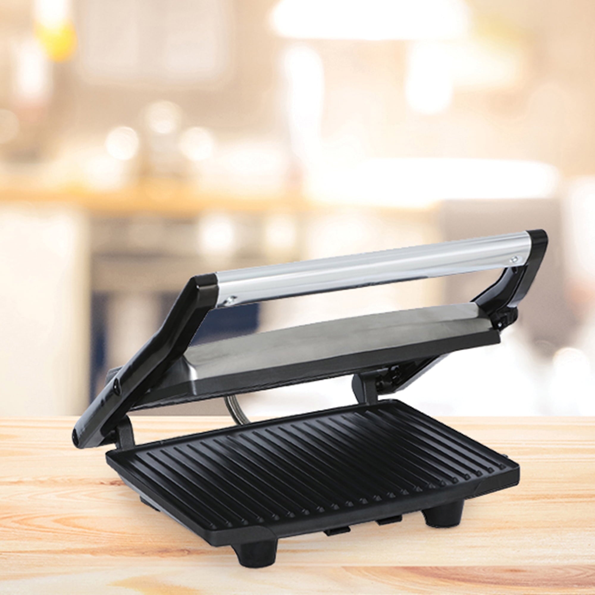 Brentwood Select TS-651 Compact Non-Stick Panini Press & Sandwich Maker - Stainless Steel