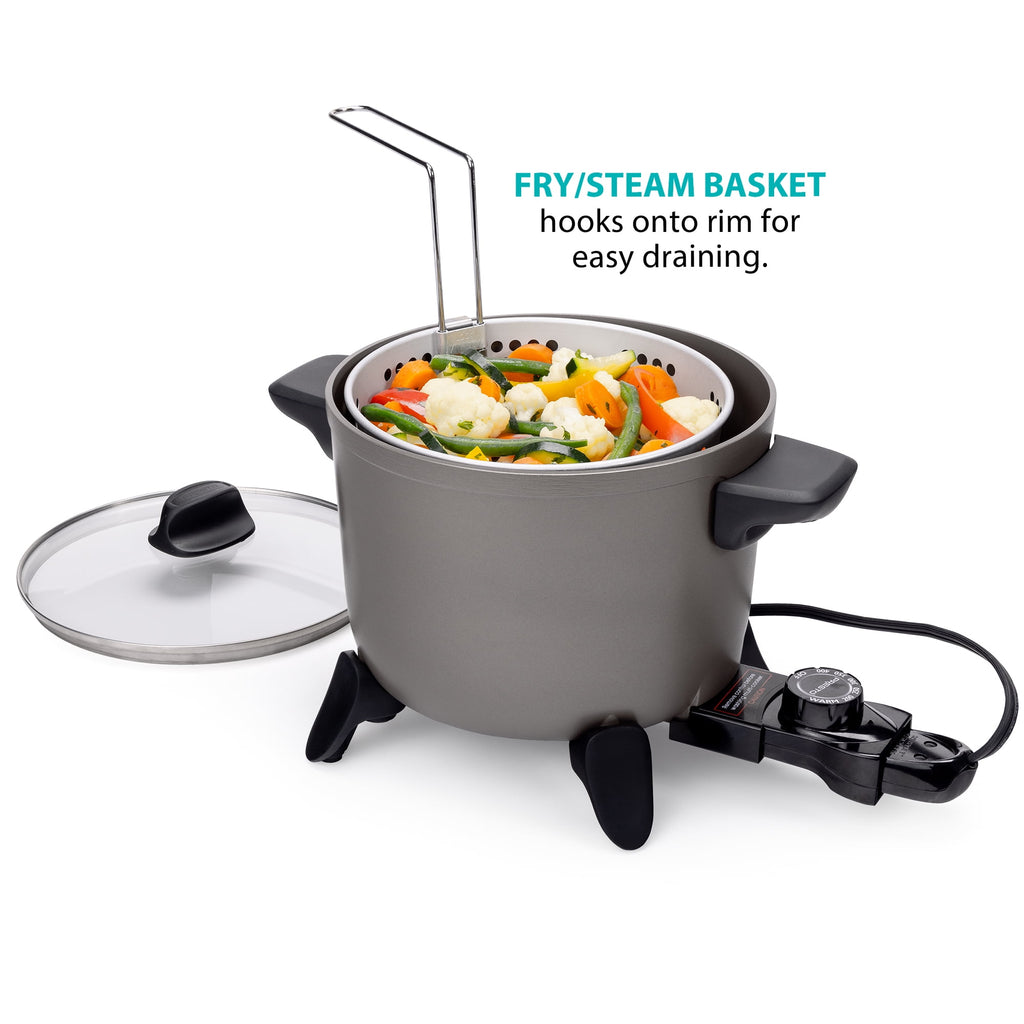 Presto Kitchen Kettle Ceramic Deep Fryer/Multi-Cooker