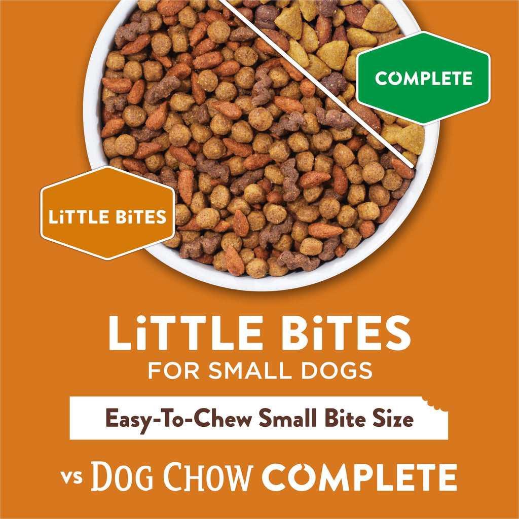 Purina Dog Chow Little Bites With Real Chicken And Beef Dry Dog Food Small Breed Recipe - 3.2 lb.