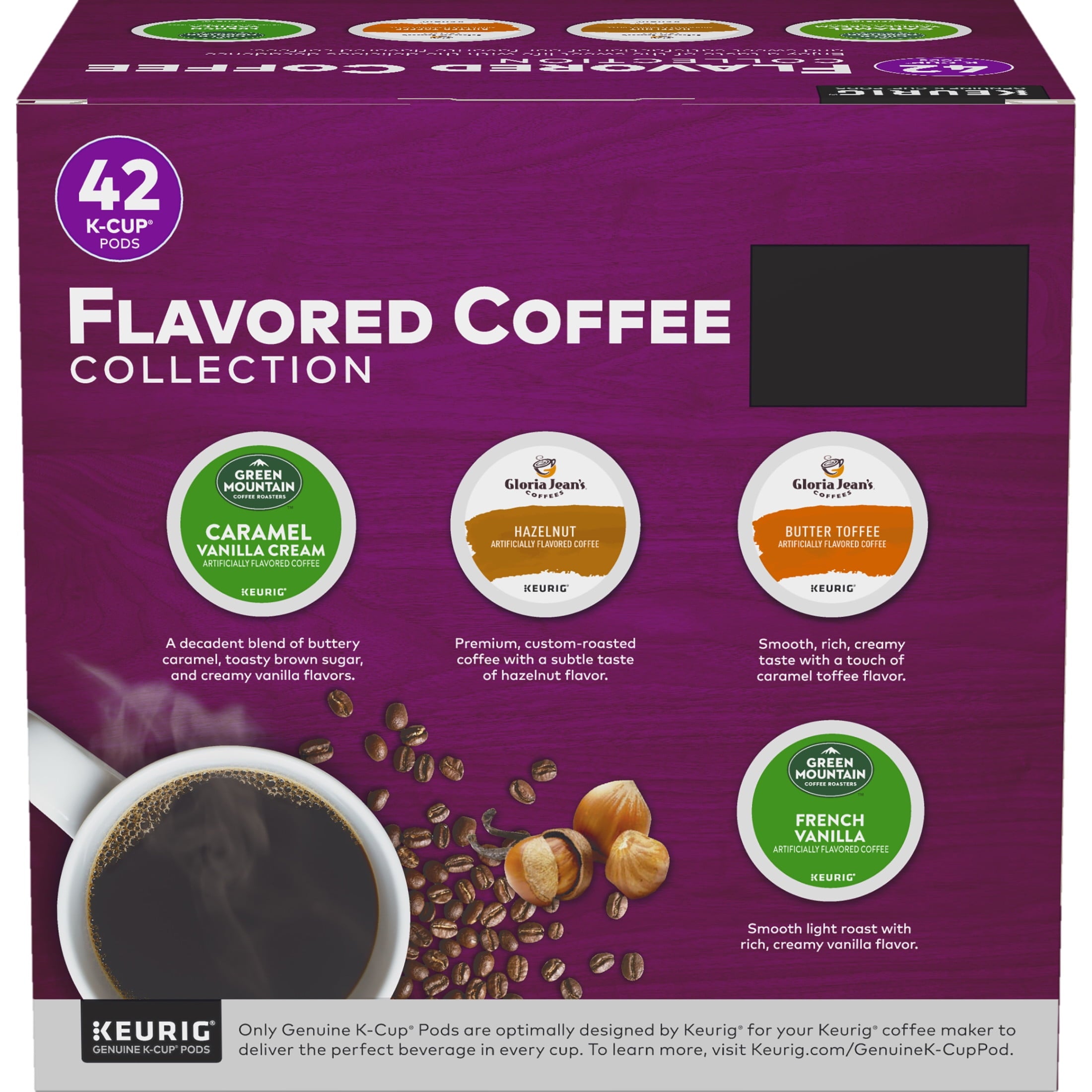 Keurig Flavored Variety Coffee Collection K-Cup Pods - Variety Pack, 42 Count for Keurig Brewers