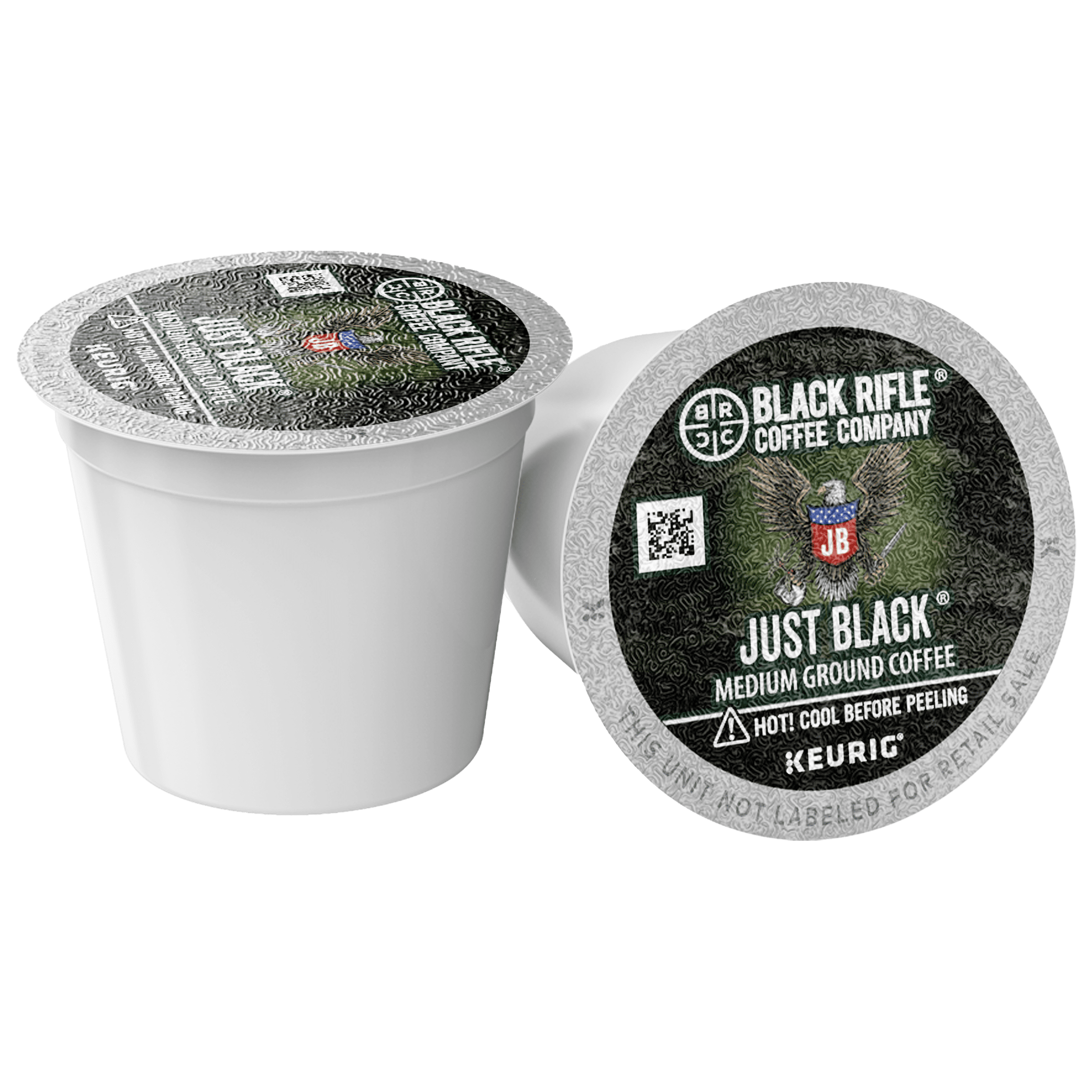 Black Rifle Coffee Company Just Black Keurig K-Cup Pods - Medium Roast, 22 Count
