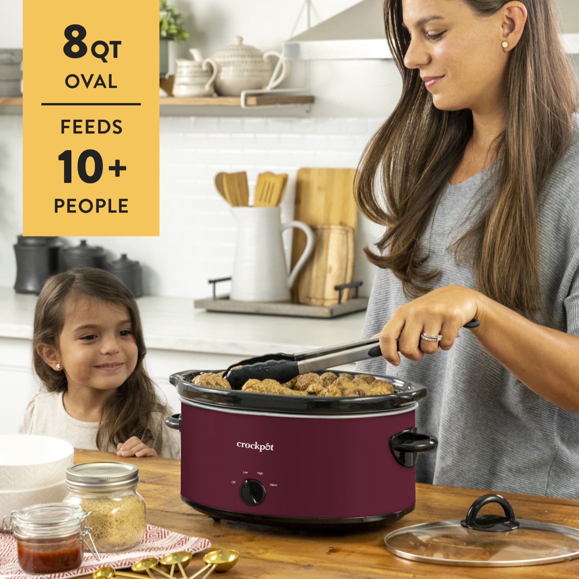 Crock-Pot Manual 8-Quart Slow Cooker - Rhubarb